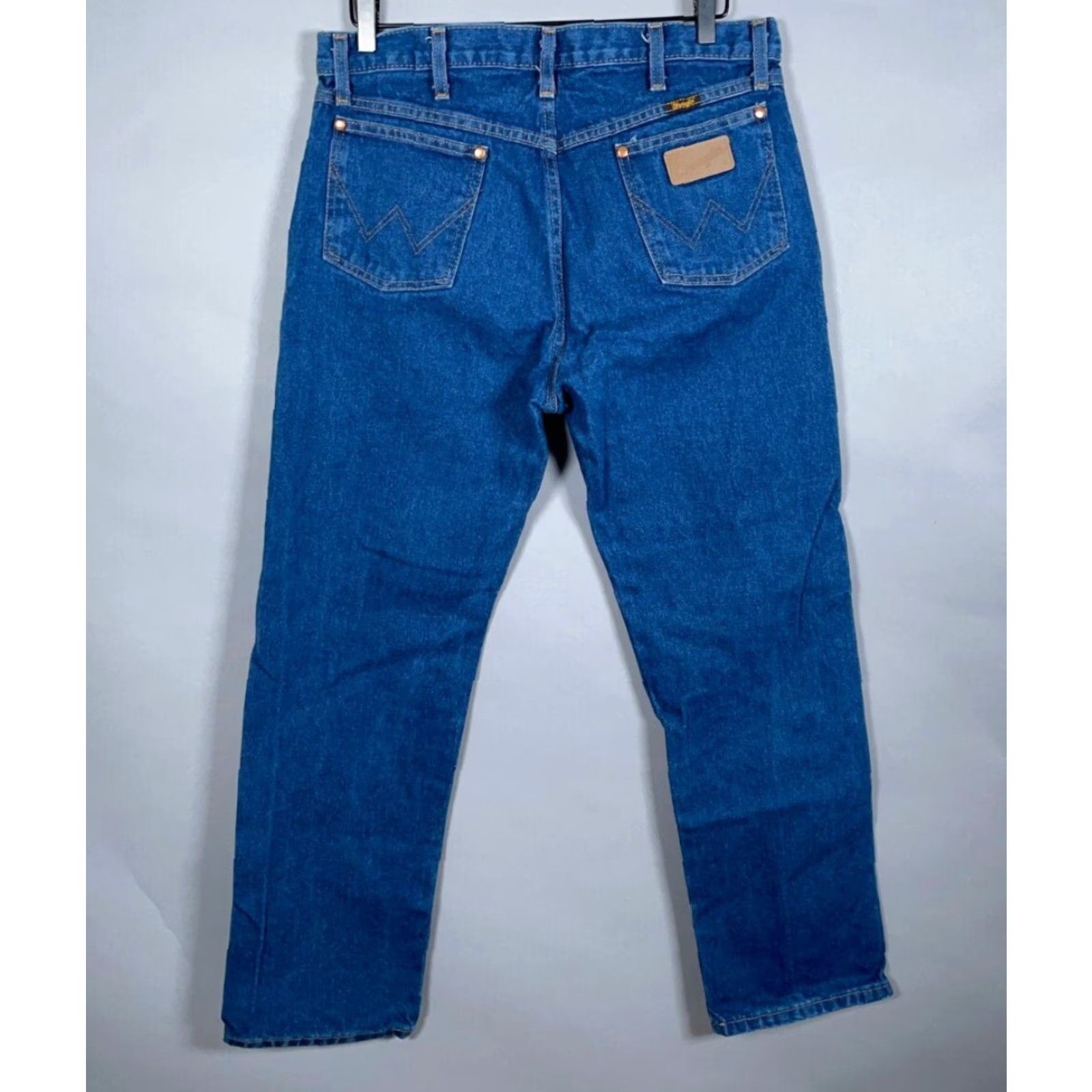 Wrangler VINTAGE Wrangler Cowboy Cut Jeans Men's 34 x 32 Blue Denim 90s Retro Western Regular Fit Size US 34 / EU 50 - 2 Thumbnail