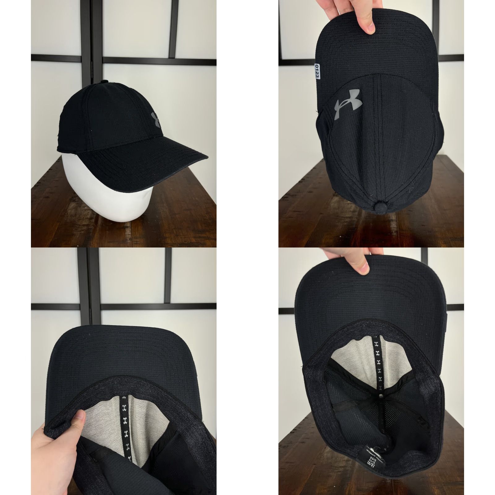 Under Armour Under Armour Hat Cap Fitted Adult XL Black Polyester Outdoors Camp Hike Baseball Cap Men XL Black Outdoor Sports Breathable Lightweight 80s? Size ONE SIZE - 8 Thumbnail