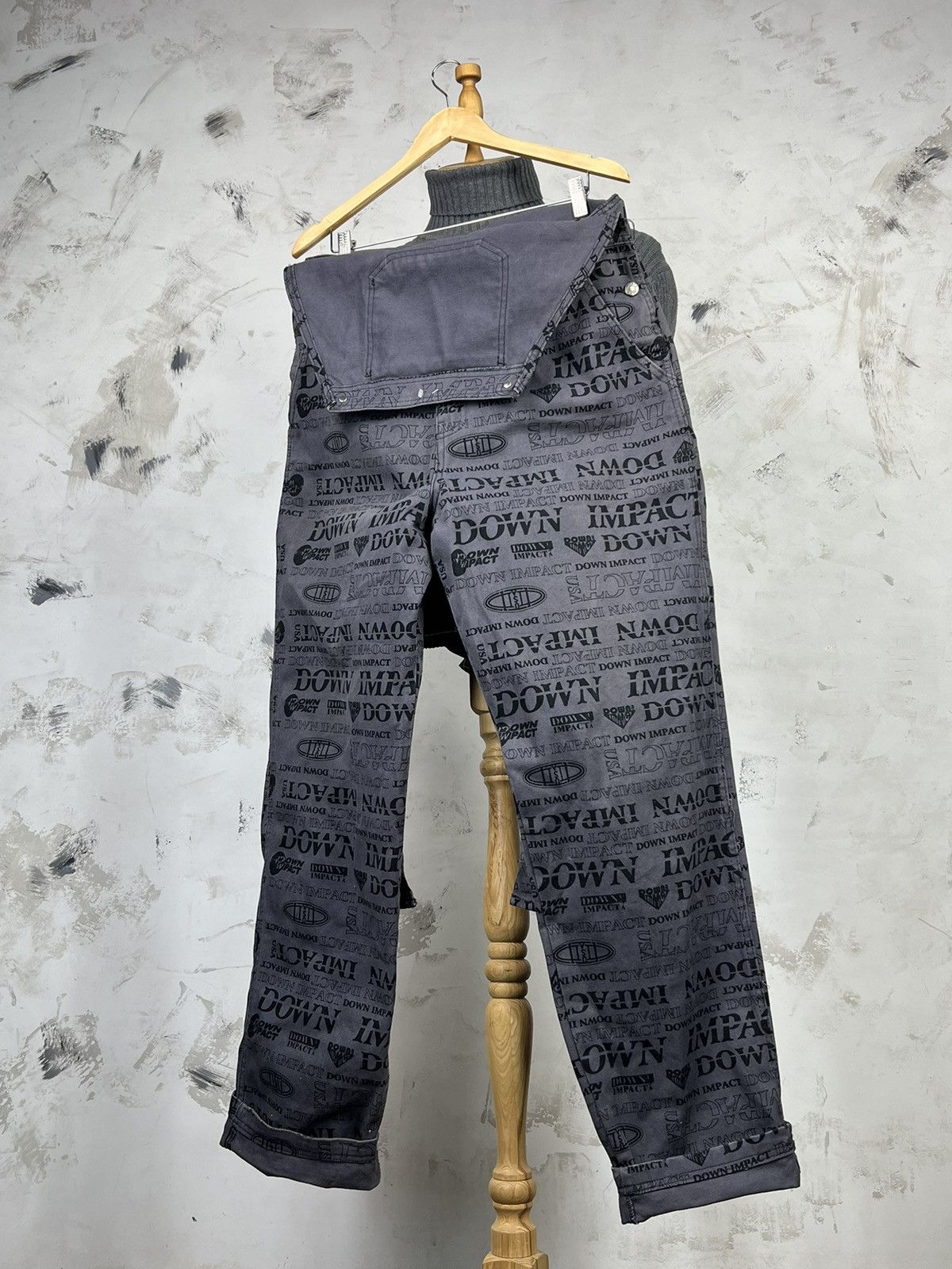Vintage Vintage Down Impact All-Over Print Denim Overalls 34 M - L Size US 34 / EU 50 - 6 Thumbnail