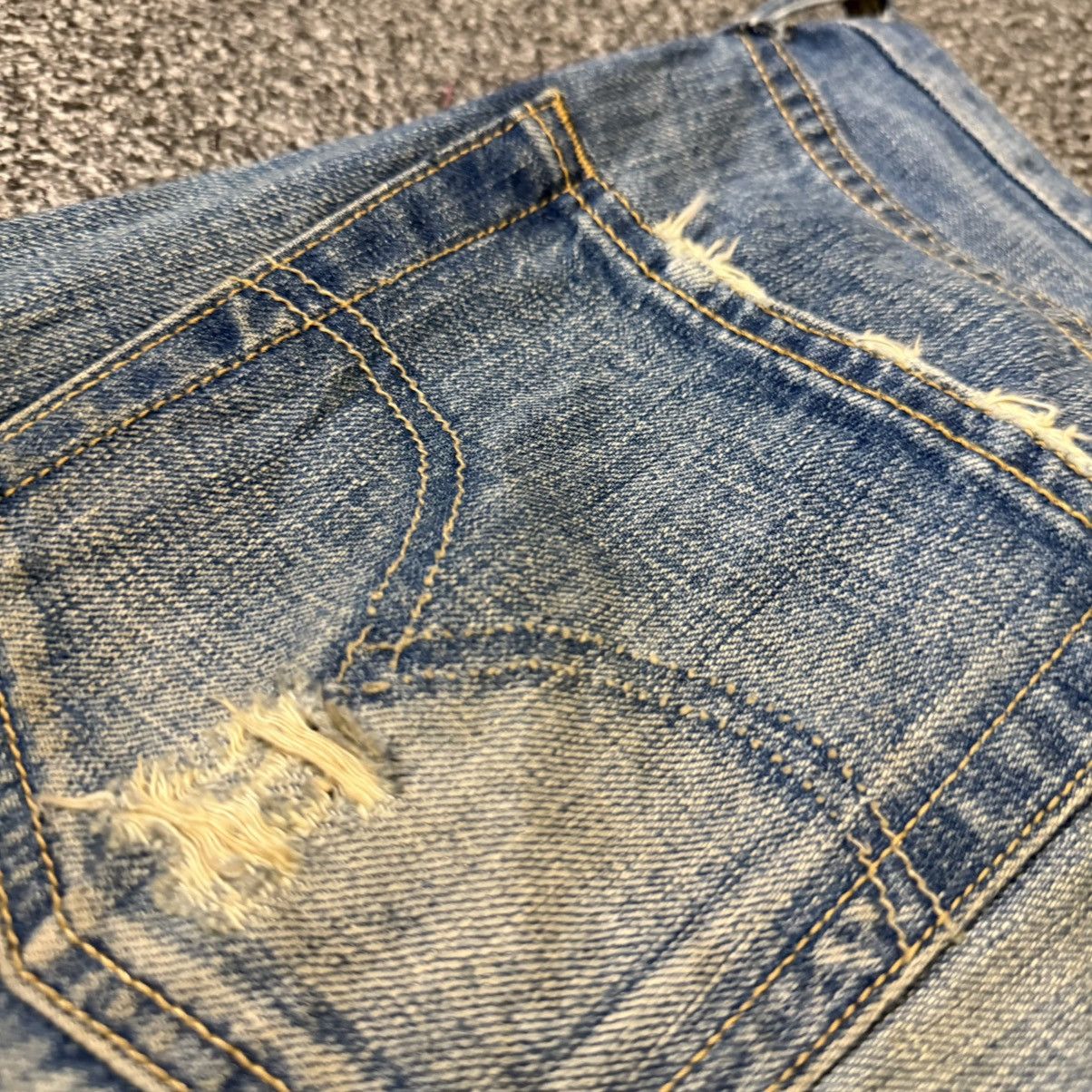 Levi's Vintage Clothing 🔥🇯🇵 Vintage 90s Japanese Levis 501 Distressed Denim Size US 29 - 10 Thumbnail