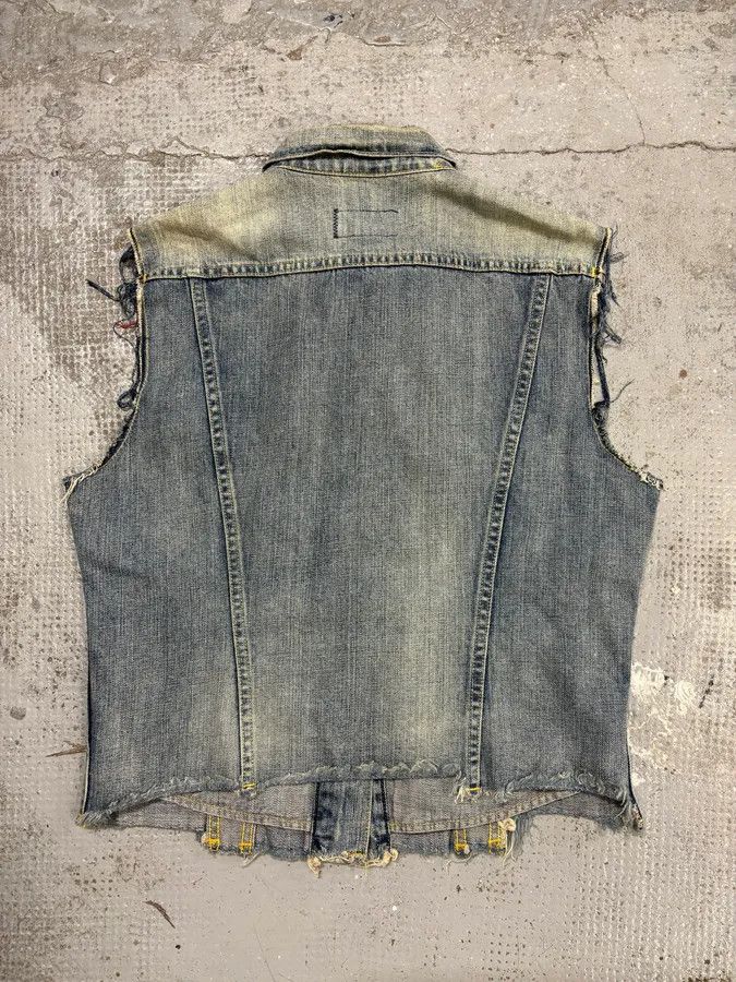 Polo Ralph Lauren 2000s Ralph Lauren USA Flag Blue Denim Vest Jacket Size S / US 4 / IT 40 - 6 Thumbnail