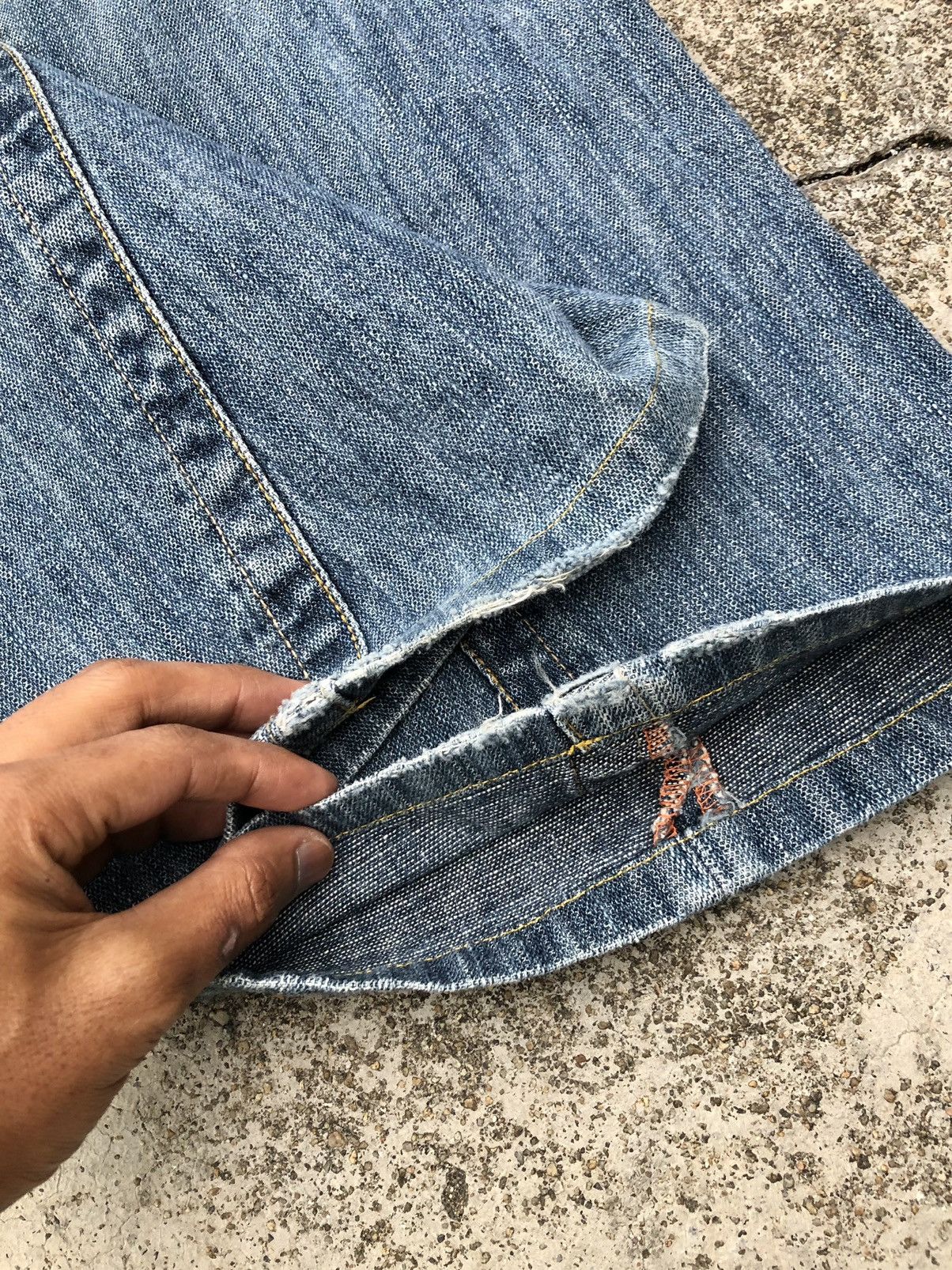 Japanese Brand FLARED TWIST DENIM BY DOMINATE JEANS Size US 32 / EU 48 - 7 Thumbnail