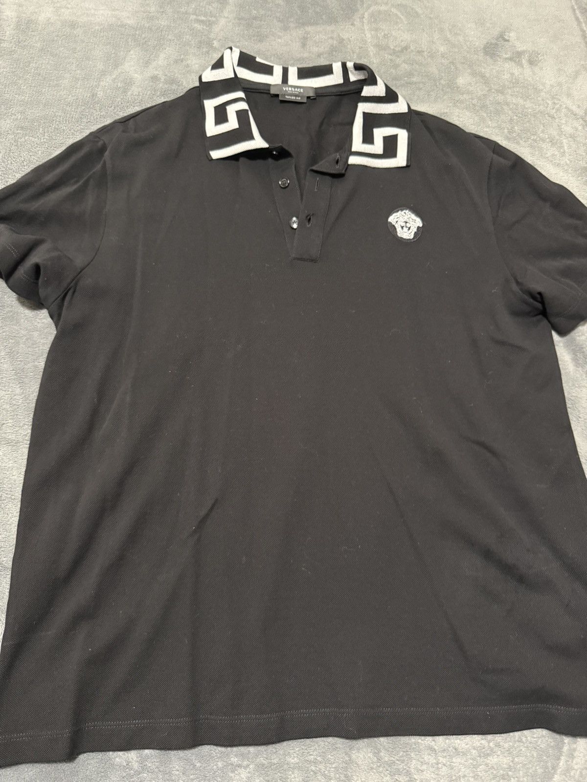 Versace Versace Pique Cotton Polo Size US M / EU 48-50 / 2 - 1 Thumbnail