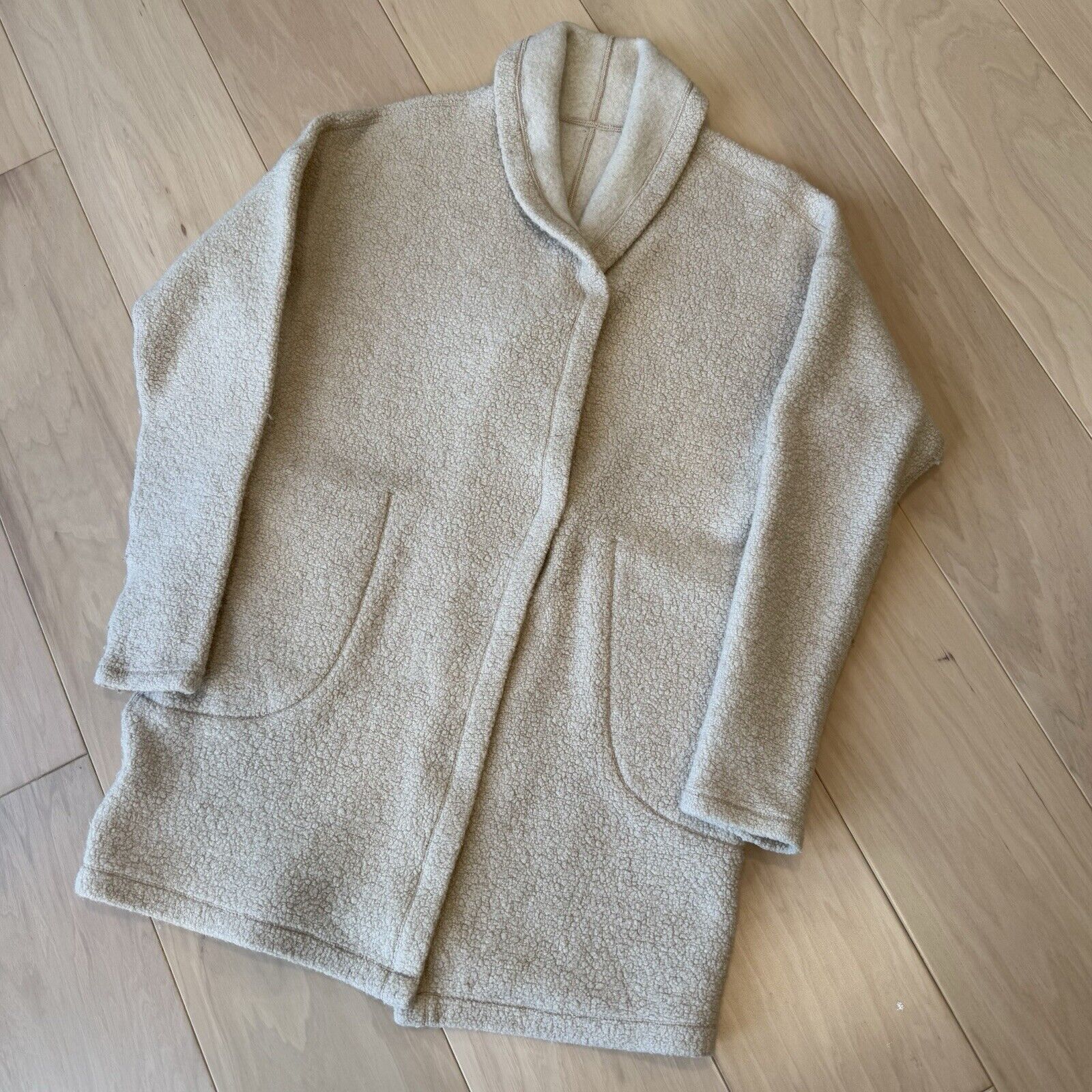 Lululemon Lululemon Sincerely Sherpa Wrap Women's S Beige Open Sweater Size S / US 4 / IT 40 - 11 Thumbnail