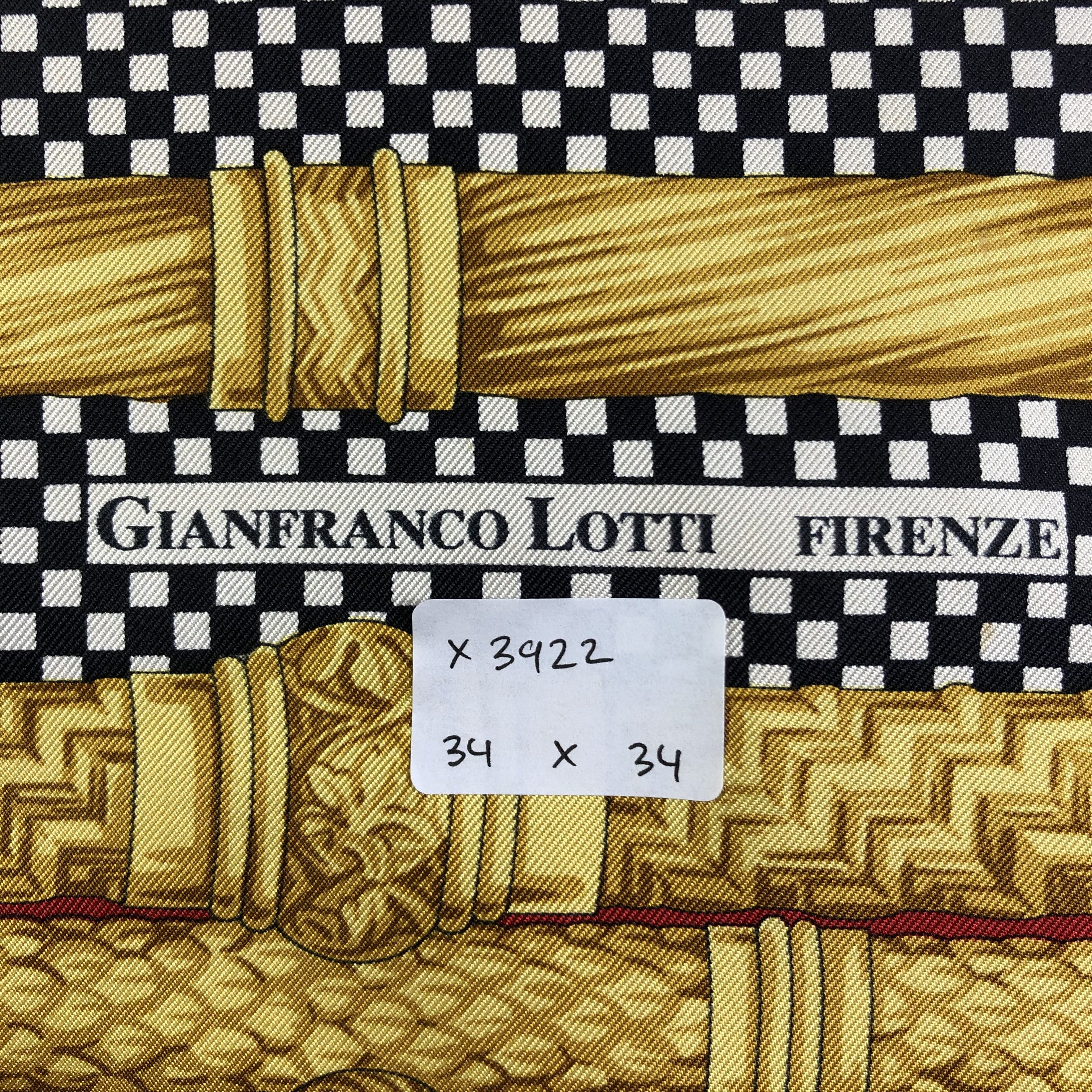 Vintage Vintage Gianfranco Lotti Silk Scarf Size ONE SIZE - 7 Thumbnail