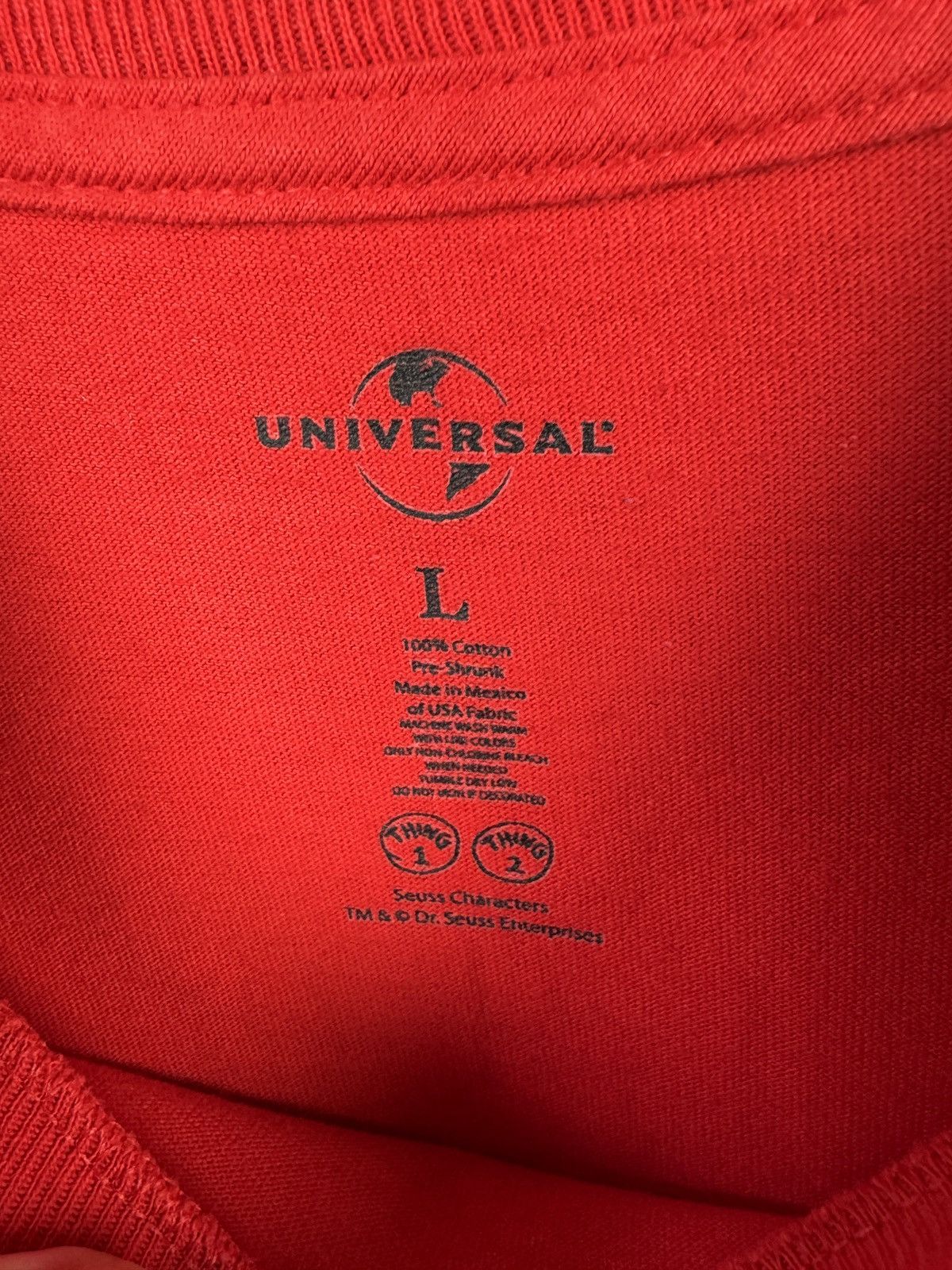 Universal Studios Men’s Universal Studio Thing 2 T-Shirt Red Size Large Size US L / EU 52-54 / 3 - 6 Thumbnail