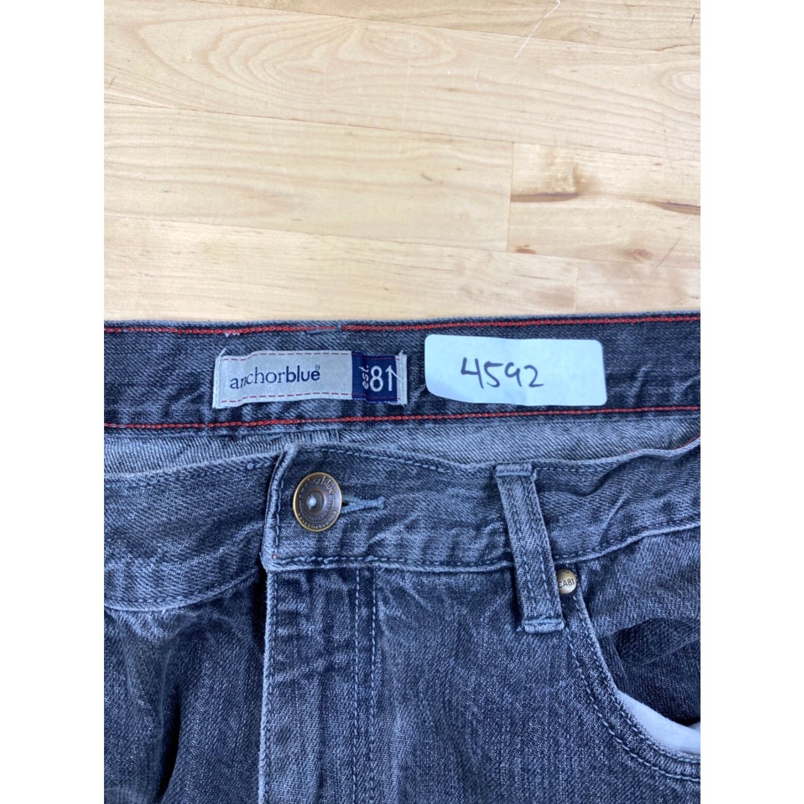 Anchor Blue VINTAGE Anchor Blue Jeans Straight Leg Black Denim 38x28 Men Size US 38 / EU 54 - 5 Thumbnail