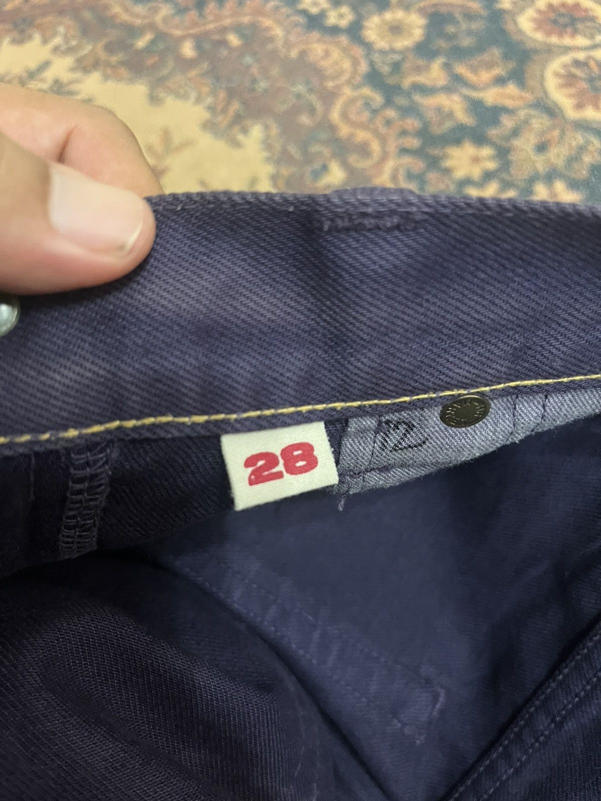 Blue Blue Japan × HOLLYWOOD RANCH MARKET HRM Blue Blue Japan Purple Jeans size 28 x 30.5 inches Size US 28 / EU 44 - 13 Thumbnail