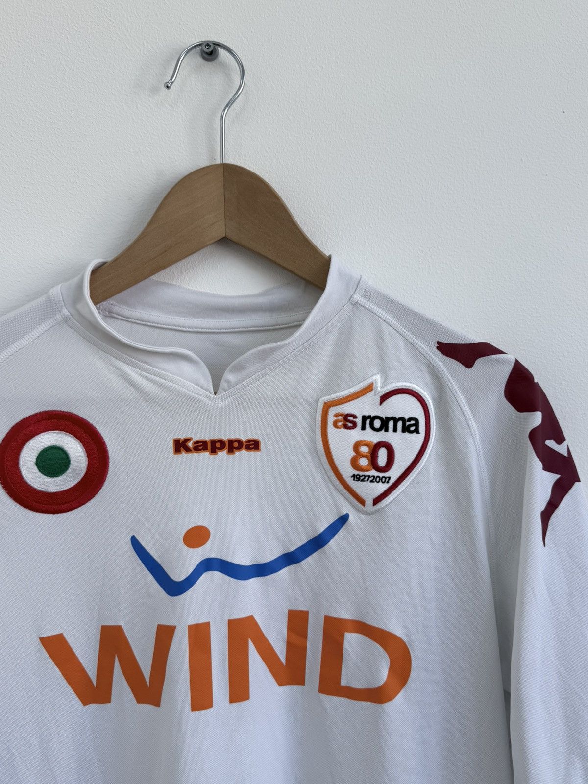 Kappa AS Roma Away 2007/08 Football Shirt Soccer Jersey Blockcore Size US XXL / EU 58 / 5 - 2 Thumbnail