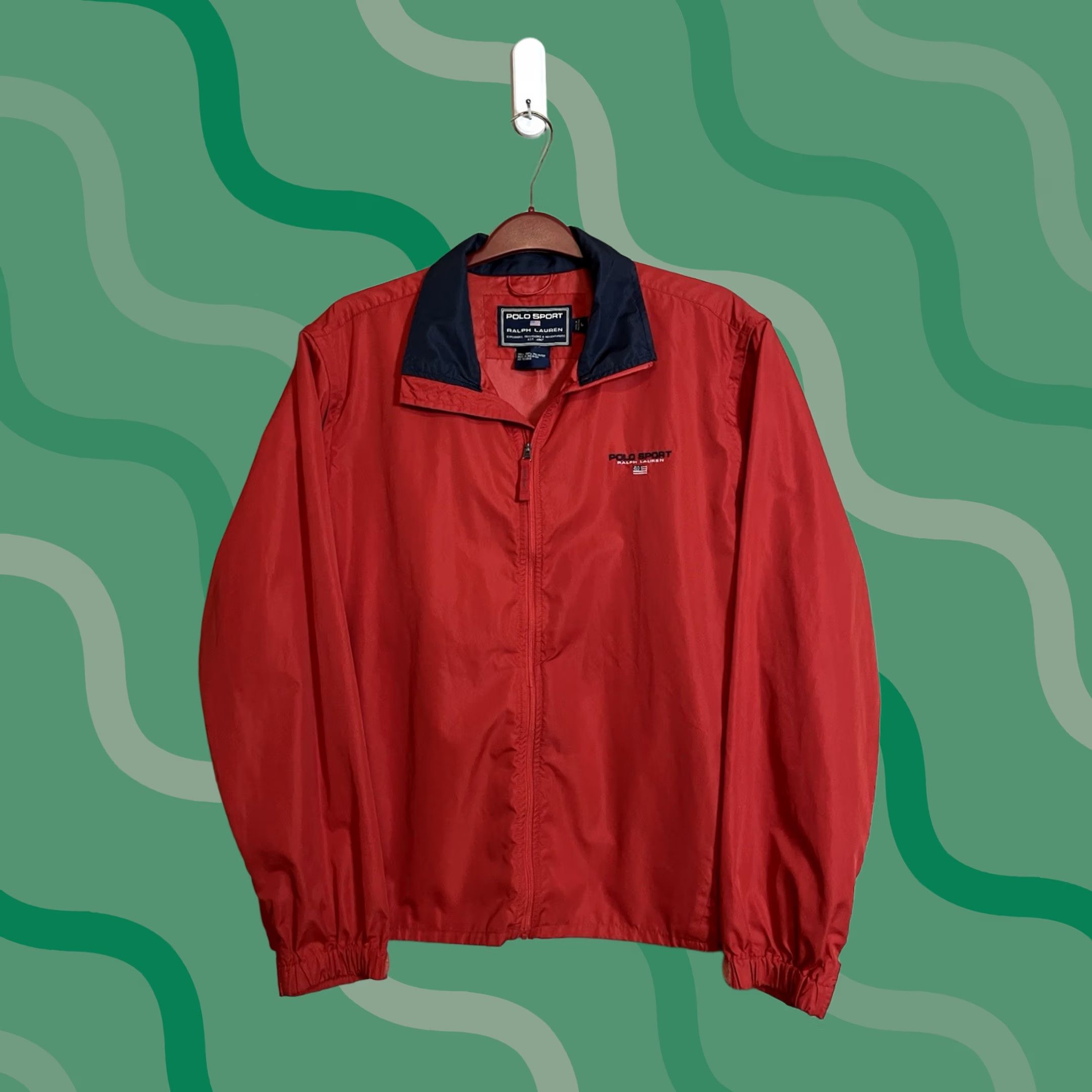 Vintage VINTAGE Polo Sport Jacket Mens L Red 90s Convertible Windbreaker Vest E558 Size US L / EU 52-54 / 3 - 1 Thumbnail