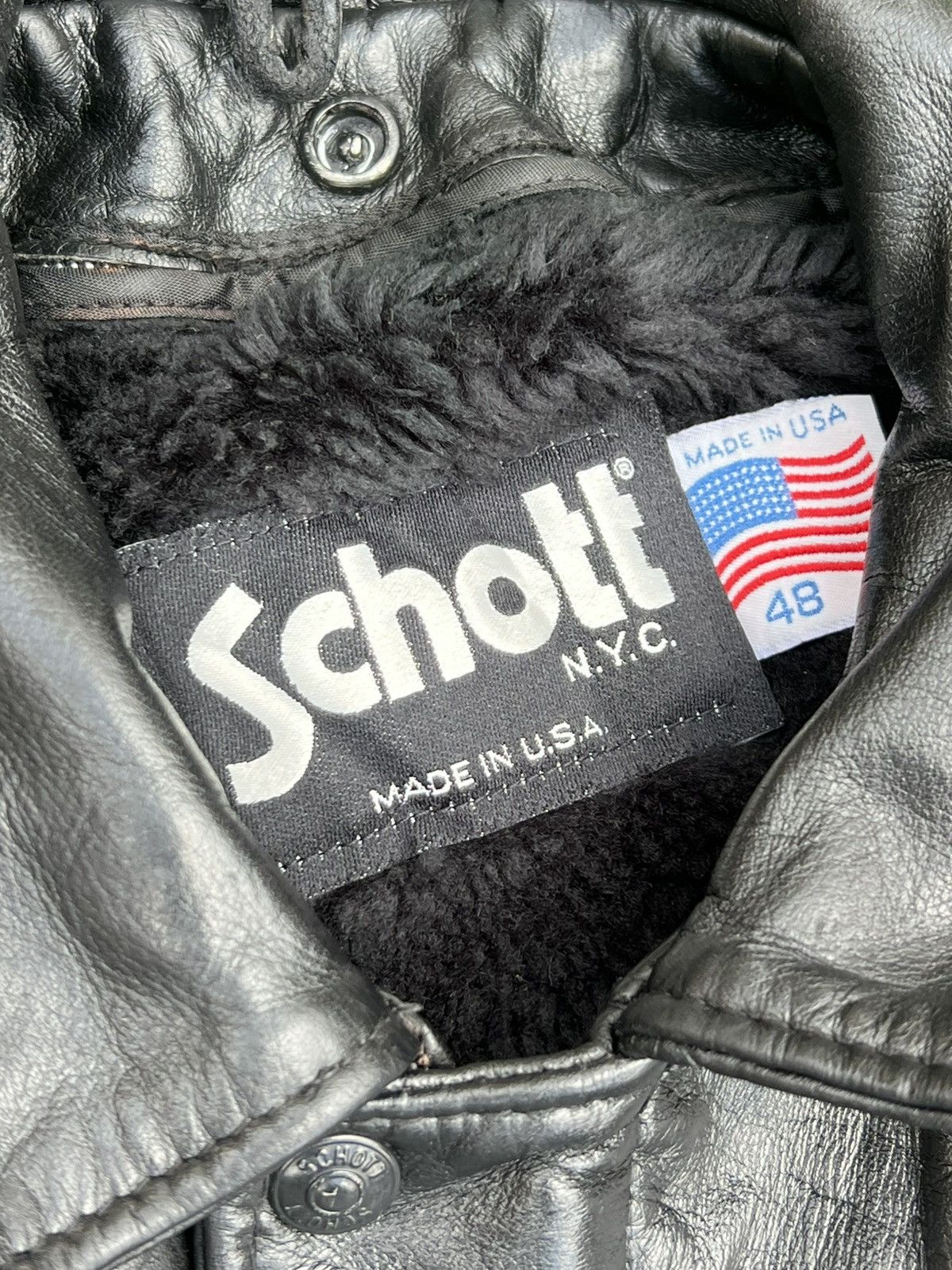 Schott VINTAGE SCHOTT NYC 184SM NAKED COWHIDE A-2 FLIGHT JACKET- M Size US M / EU 48-50 / 2 - 2 Thumbnail