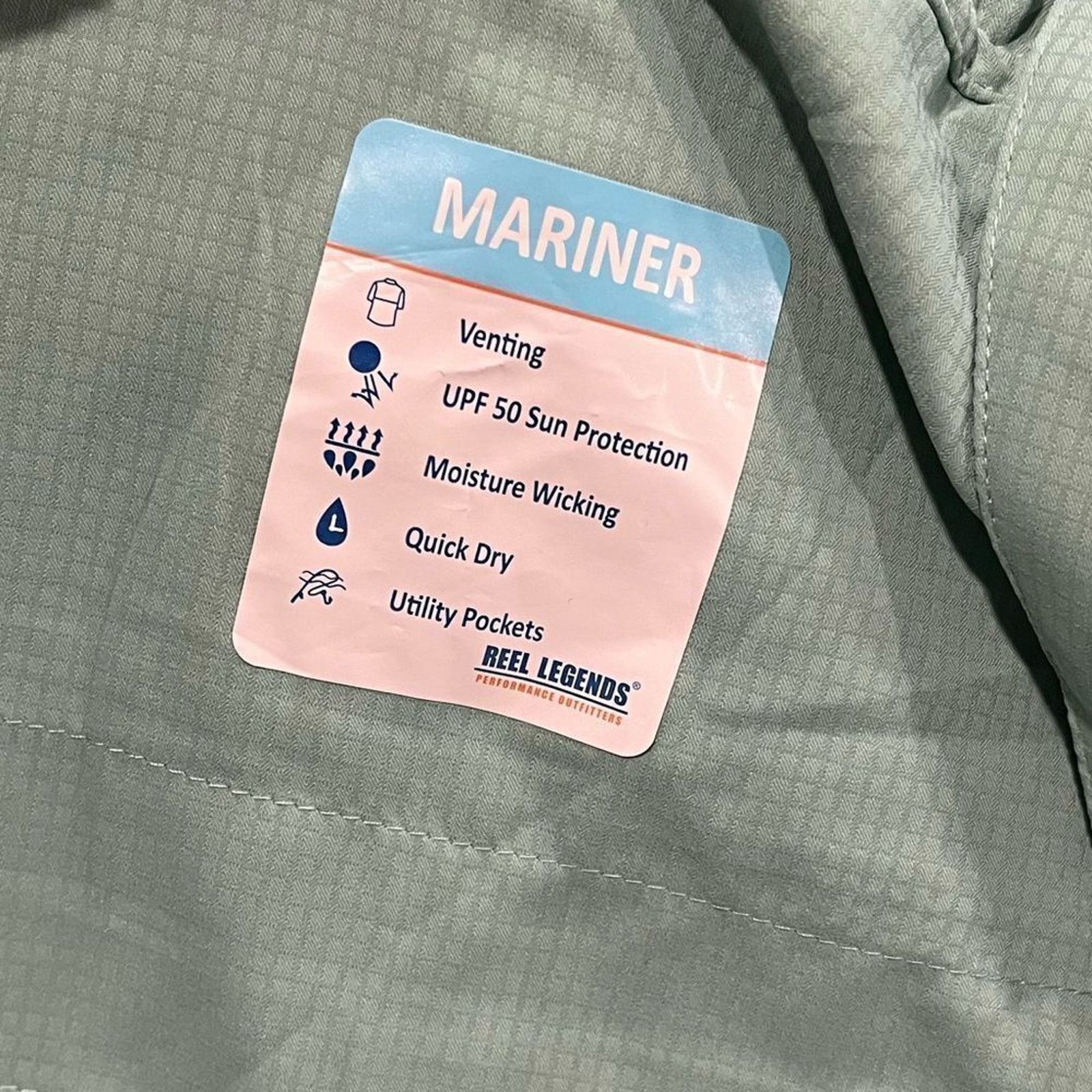 Reel Legends NWT Reel Legends Performance Mariner Button Up Shirt Size L Size US L / EU 52-54 / 3 - 5 Thumbnail