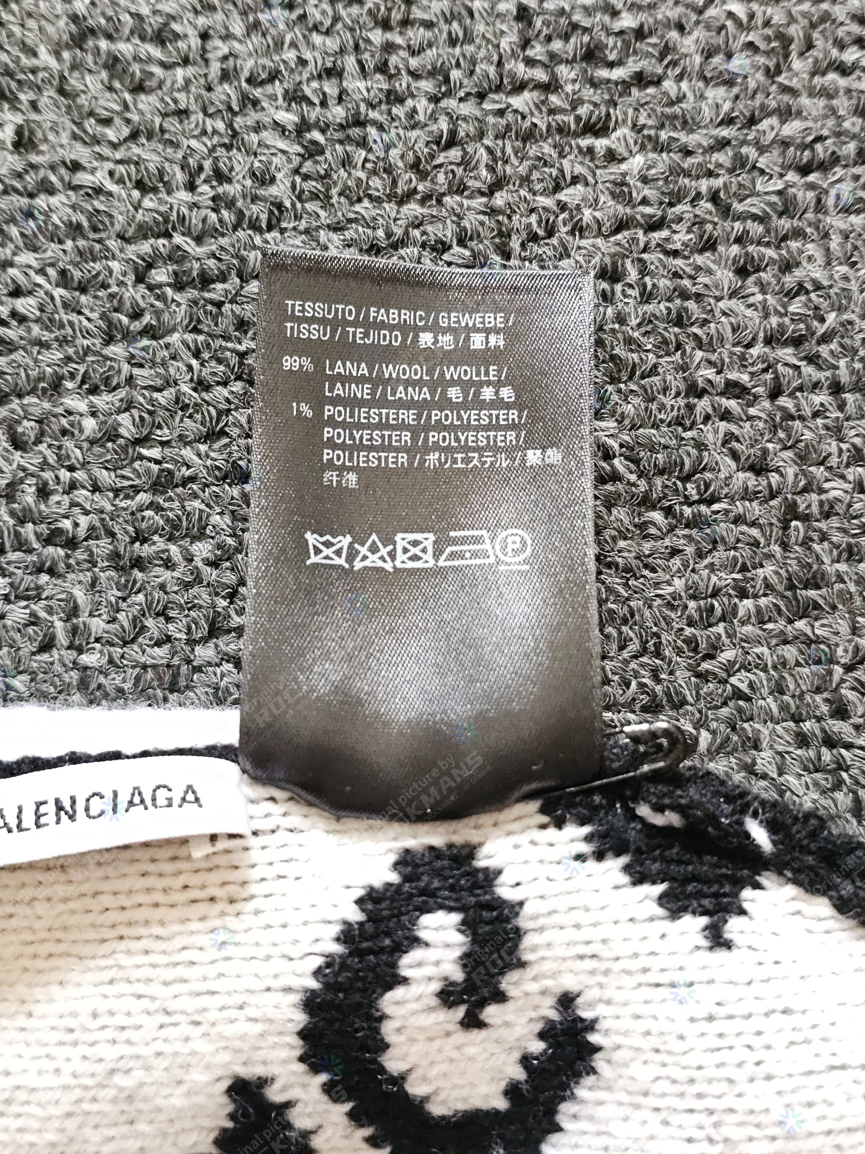 Balenciaga Balenciaga Black Wool Knit Hat/Cap Size 30 - 5 Thumbnail