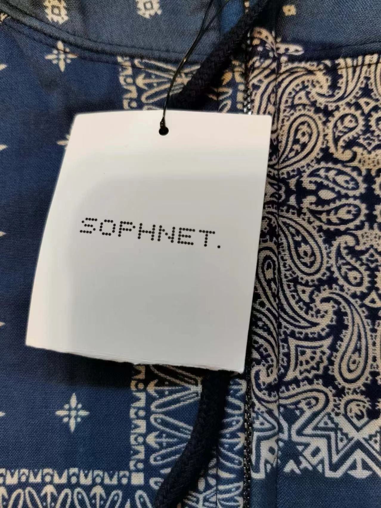 Sophnet. Brand New* Bandana Chest Panel Zip Up Hoodie Black XL Size US XL / EU 56 / 4 - 7 Thumbnail