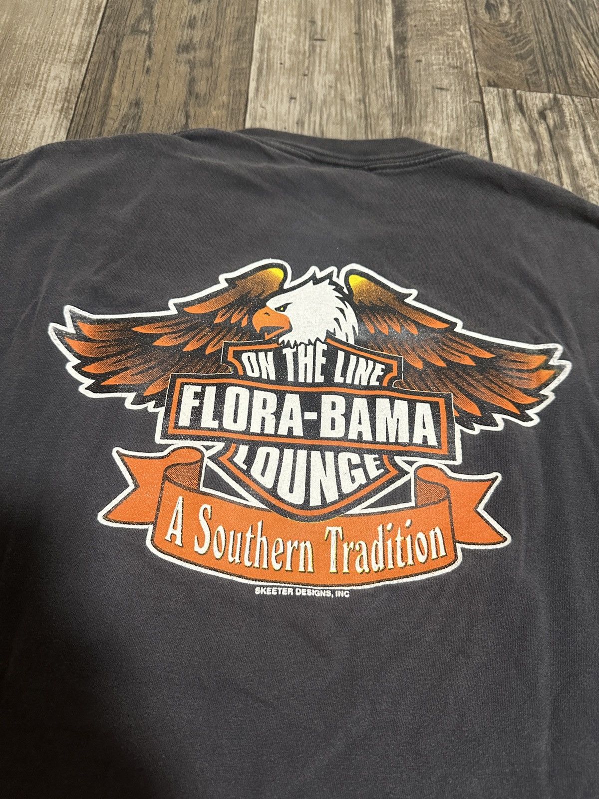 Harley Davidson × Vintage Vintage 90s Floribama Faded Shirt Size US L / EU 52-54 / 3 - 3 Thumbnail