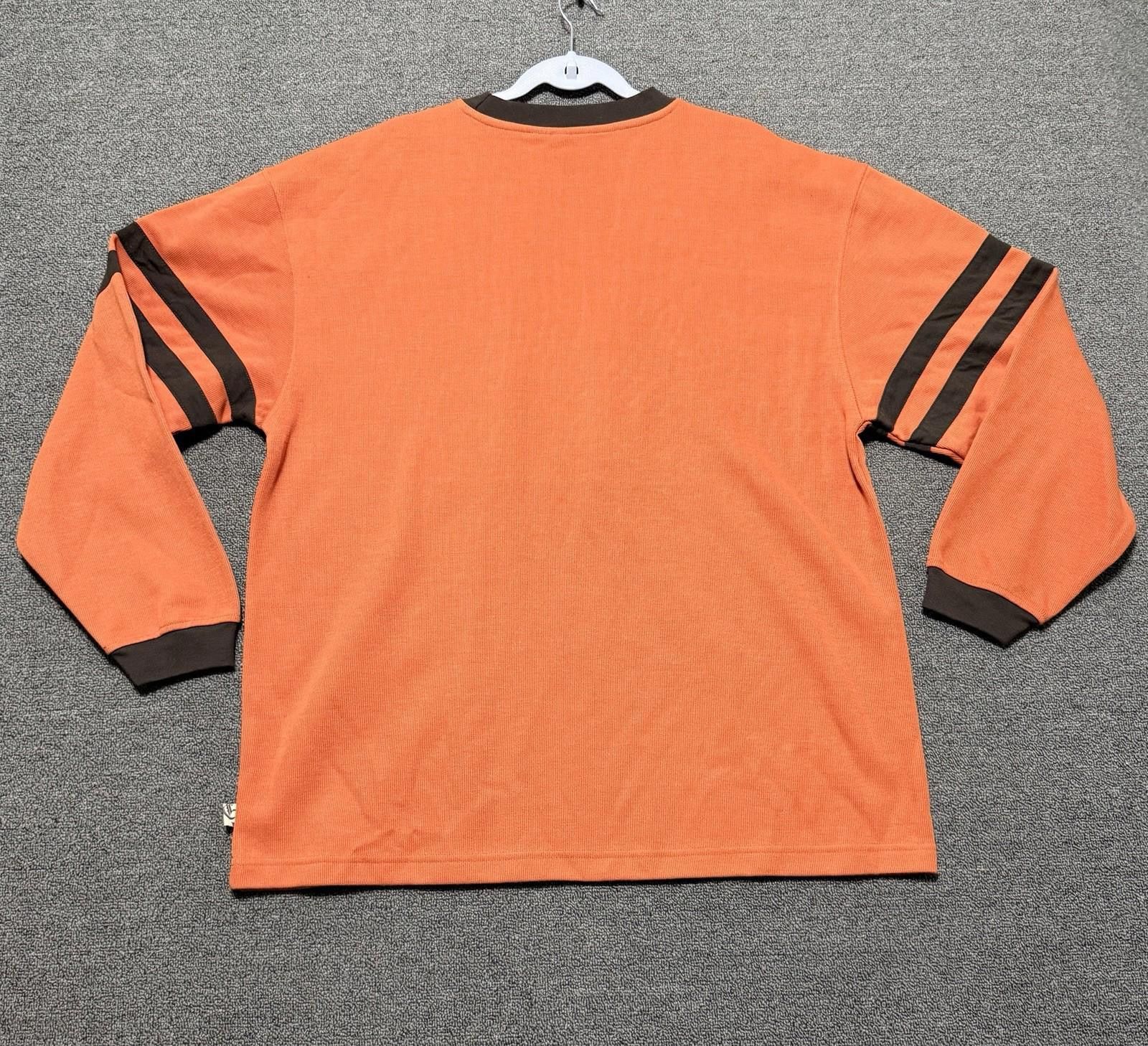 Other VTG 90s Clench Jeans Co Orange Sweater Mens XL Hip Hop Baggy Size US XL / EU 56 / 4 - 2 Thumbnail