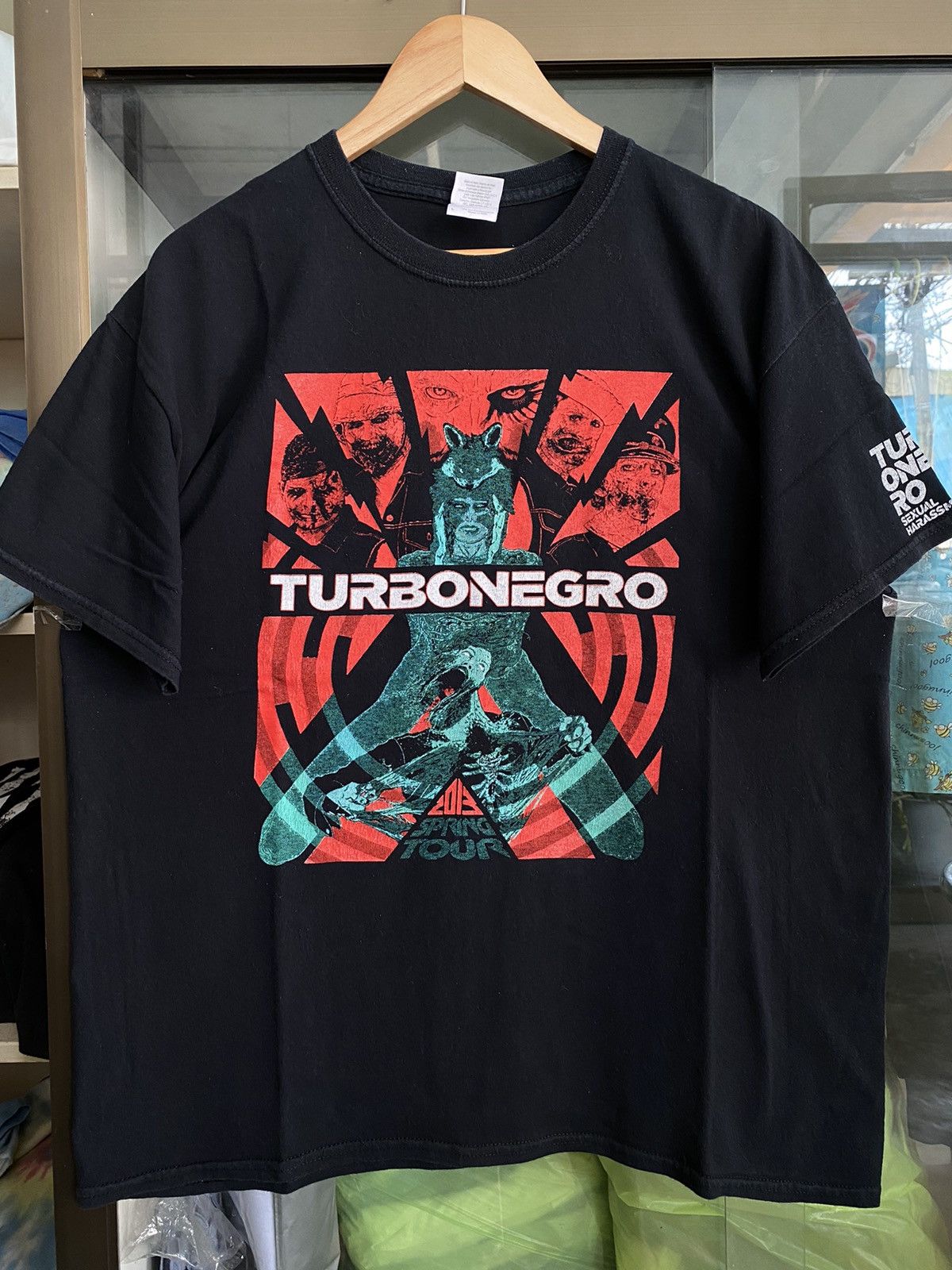 Band Tees × Vintage Turbonegro Sexual Harassment Shirt Size US XL / EU 56 / 4 - 1 Thumbnail