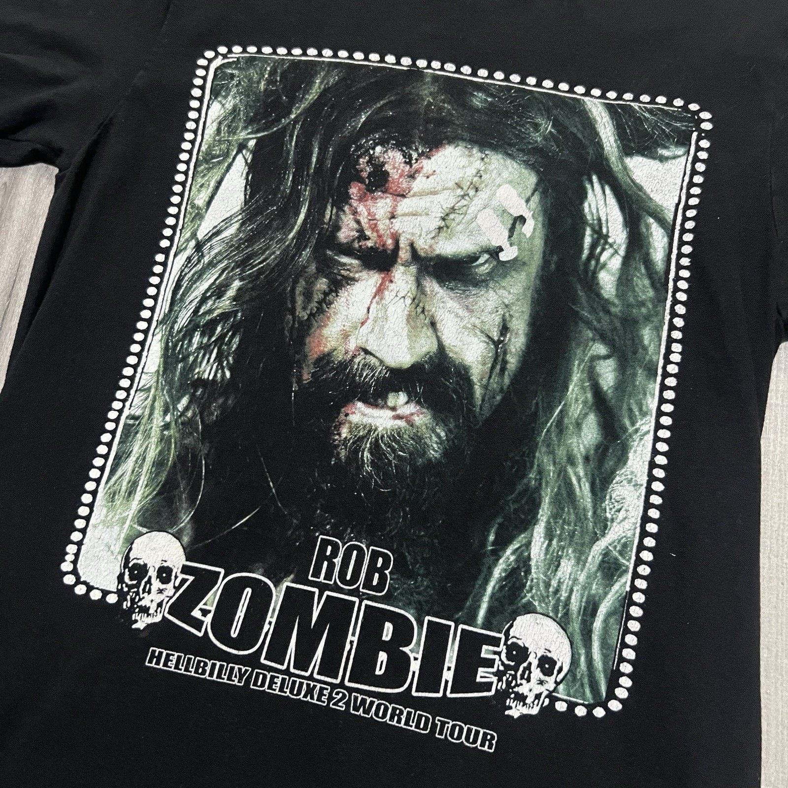 Vintage Rob Zombie Shirt Hellbilly World Tour Concert Tee T-Shirt S Size US XL / EU 56 / 4 - 2 Thumbnail