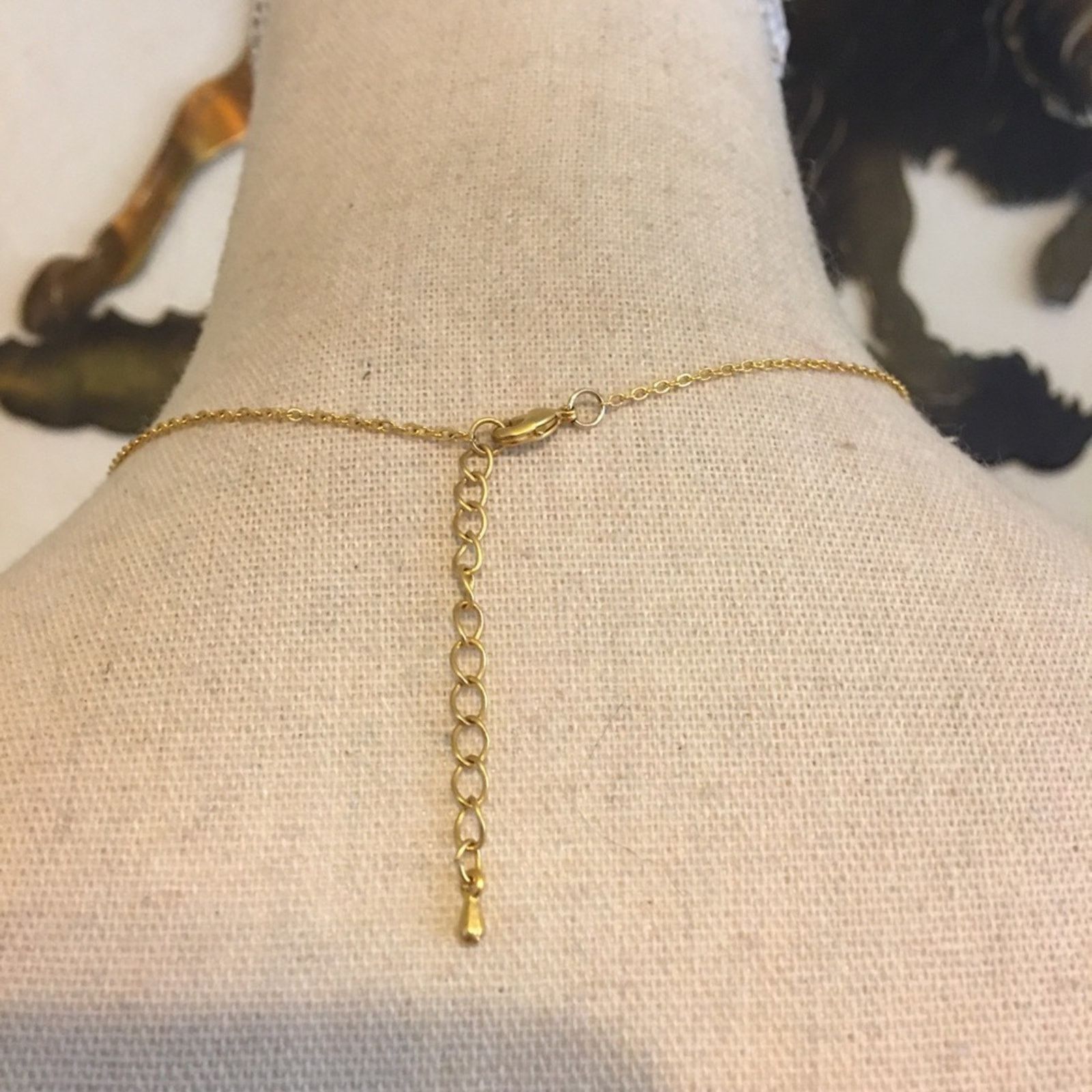 Jewelry Gold tone textured bar sparkle chain necklace Size ONE SIZE - 5 Thumbnail