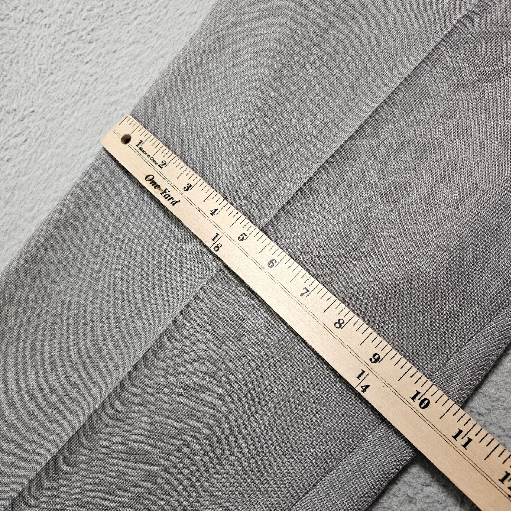 Haggar Haggar Dress Pants Mens 34x32 Grey Straight Fit Flat Front Comfort Waist Knit Polyester Slacks Regular Size US 34 / EU 50 - 6 Thumbnail