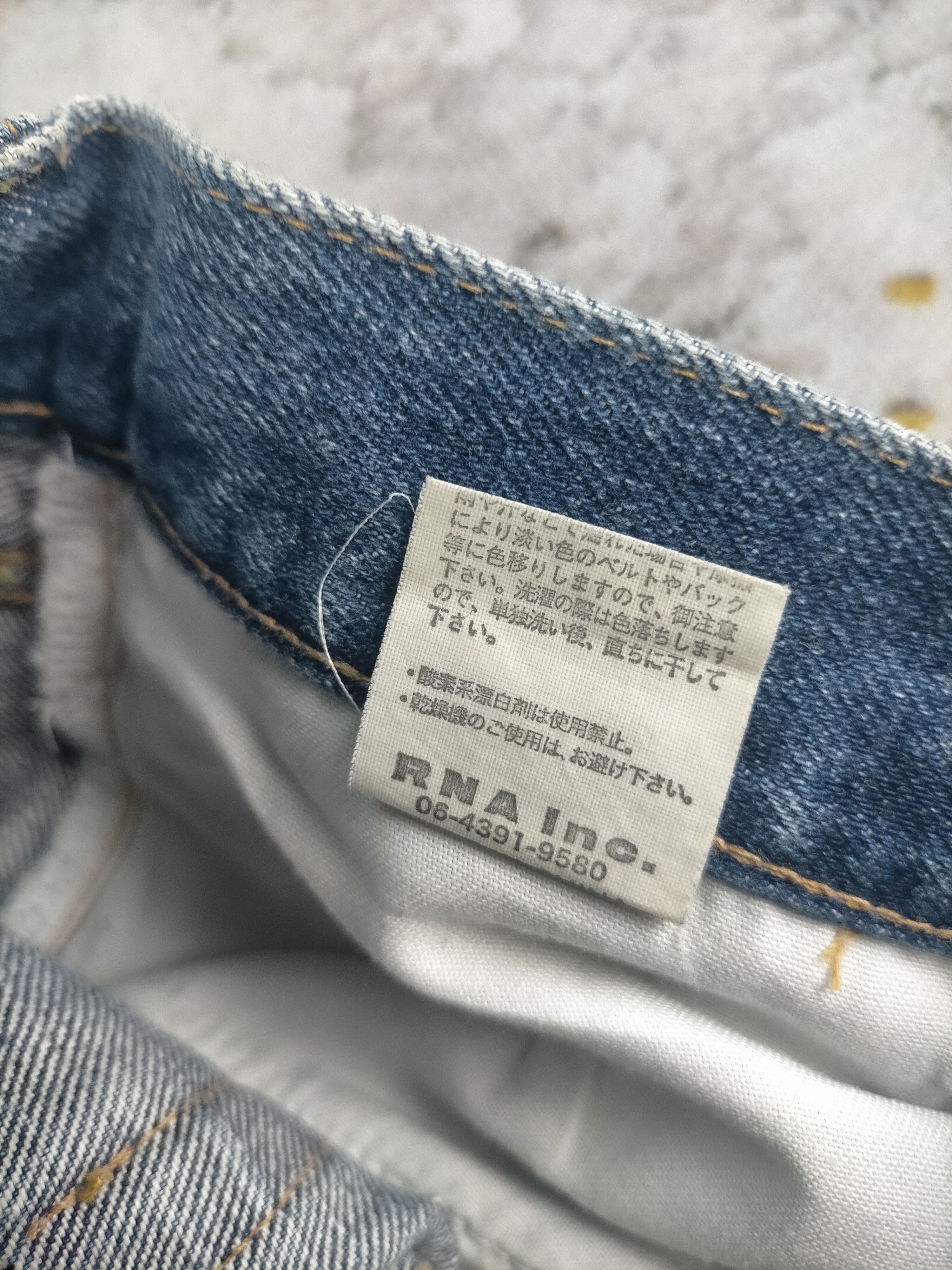 If Six Was Nine 🔥 Rare Rna Inc Punk Mudwash Distressed Jeans Size US 29 - 6 Thumbnail