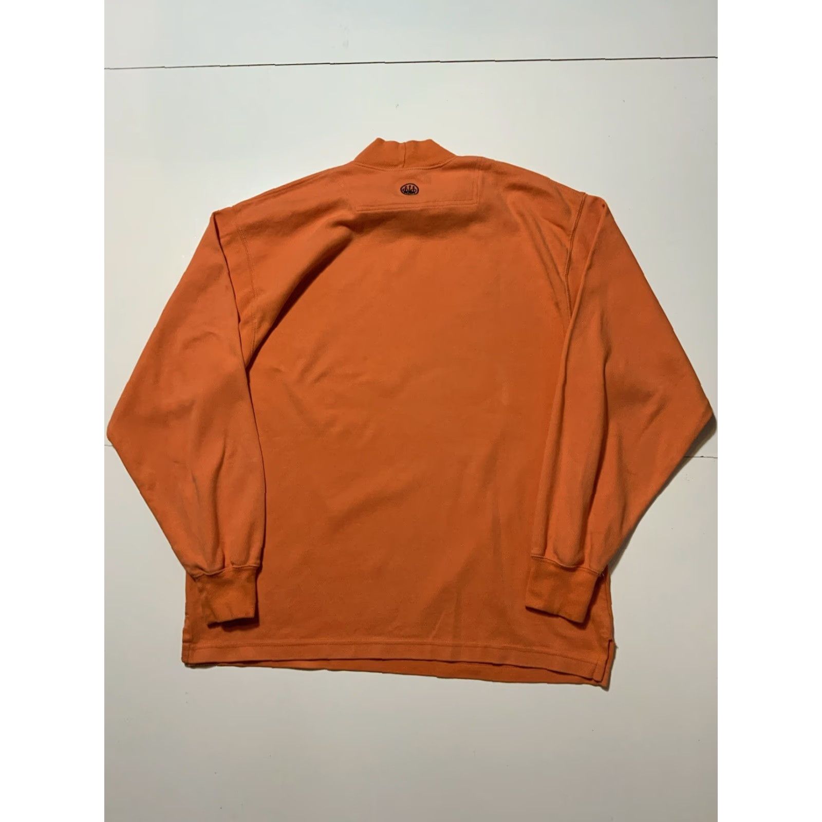 Vintage Beretta Italian Firearms Weapons Orange Mock Neck L/S Embroidered Shirt MD Size US M / EU 48-50 / 2 - 3 Thumbnail