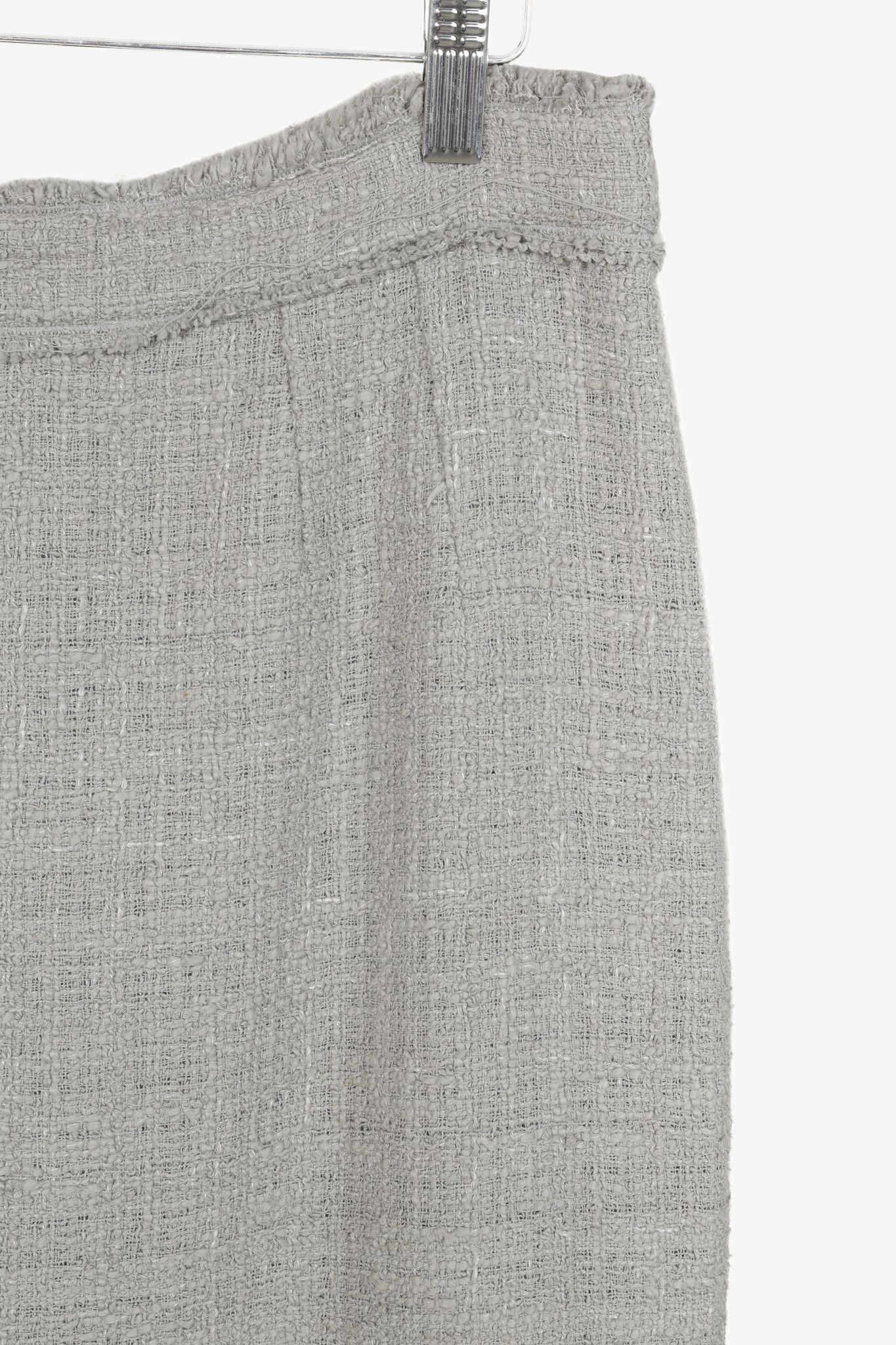 Dolce & Gabbana Dolce and Gabbana Grey Tweed Pencil Skirt Size 30" / US 8 / IT 44 - 5 Thumbnail
