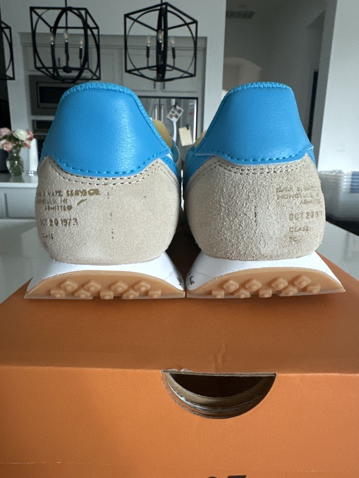 Nike Nike Waffle Trainer 2 Shoe Dog Pearl White/Laser Blue Size US 9.5 / EU 42-43 - 3 Thumbnail