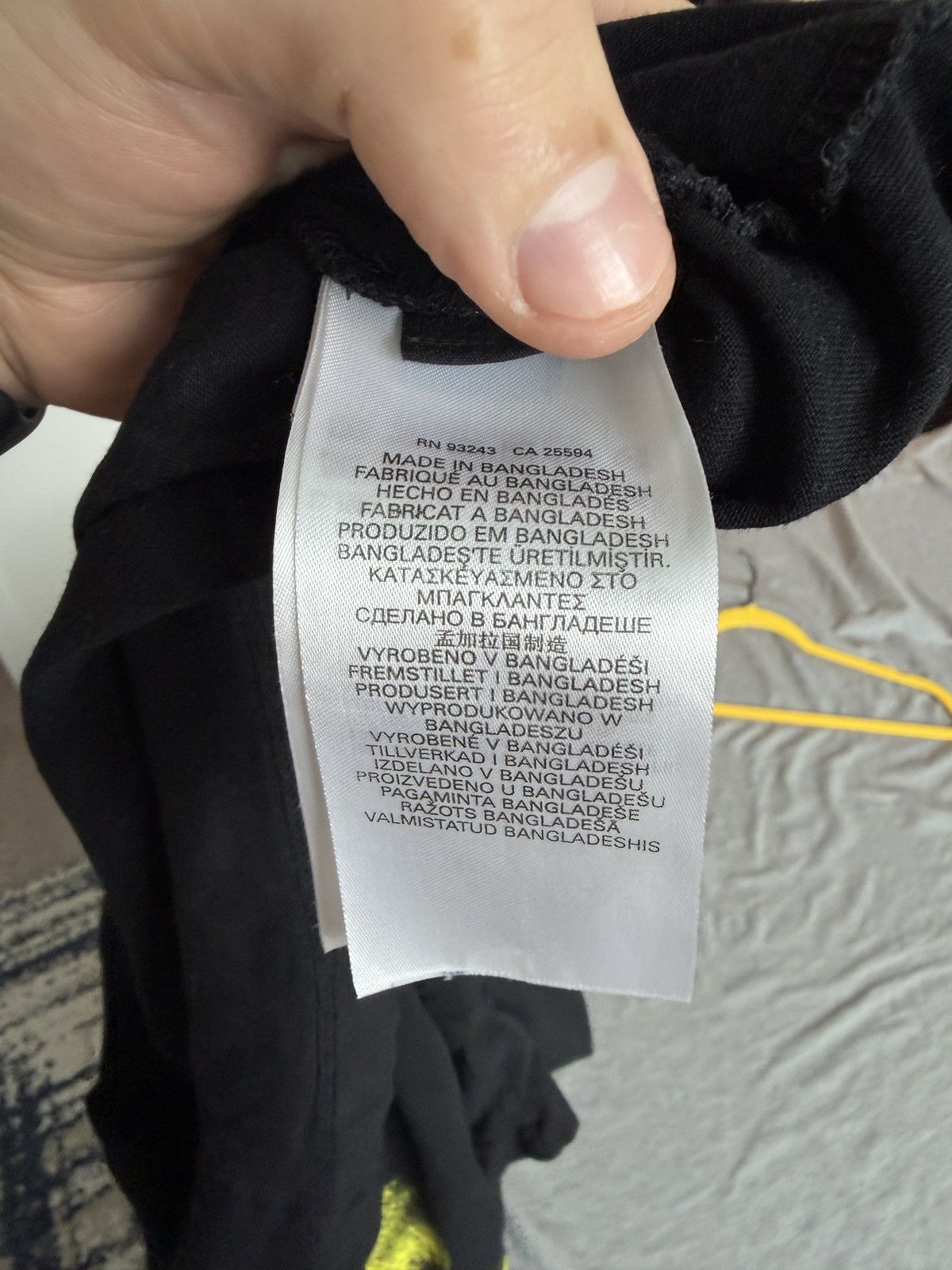 Diesel Diesel black + yellow tee Size US L / EU 52-54 / 3 - 5 Thumbnail