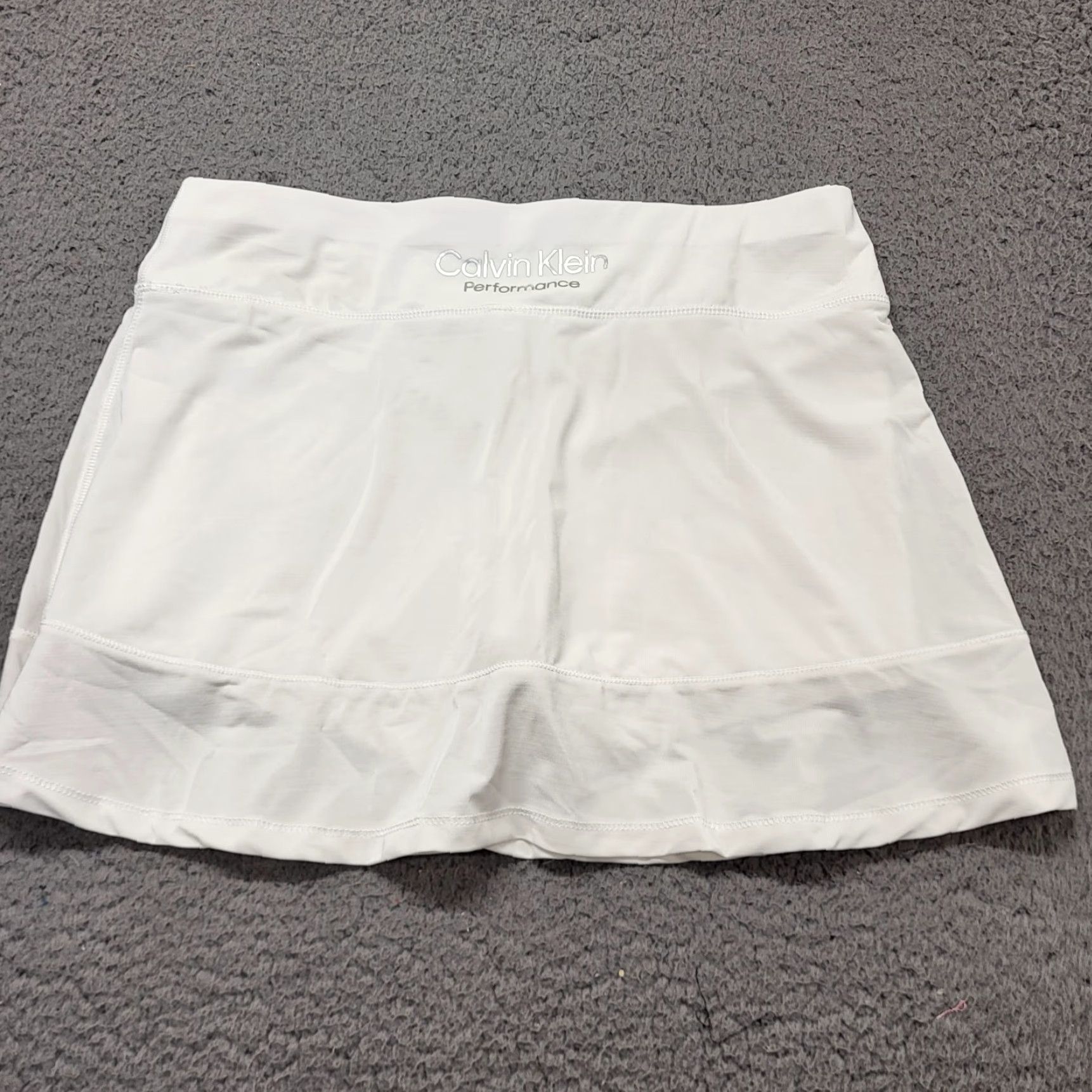Calvin Klein Calvin Klein Performance Skort Women's Large White Golf Tennis Pickleball Skort Sports Active Casual Size 36" / US 14 / IT 50 - 3 Thumbnail