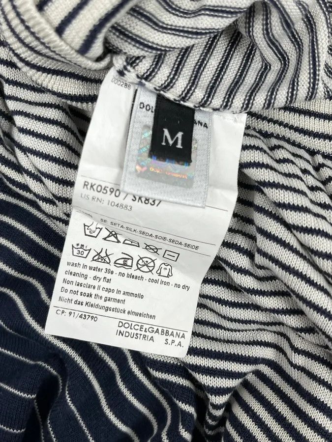 Dolce & Gabbana 2000s Dolce & Gabbana Navy & White Gradient Striped Sweater Size US S / EU 44-46 / 1 - 8 Thumbnail
