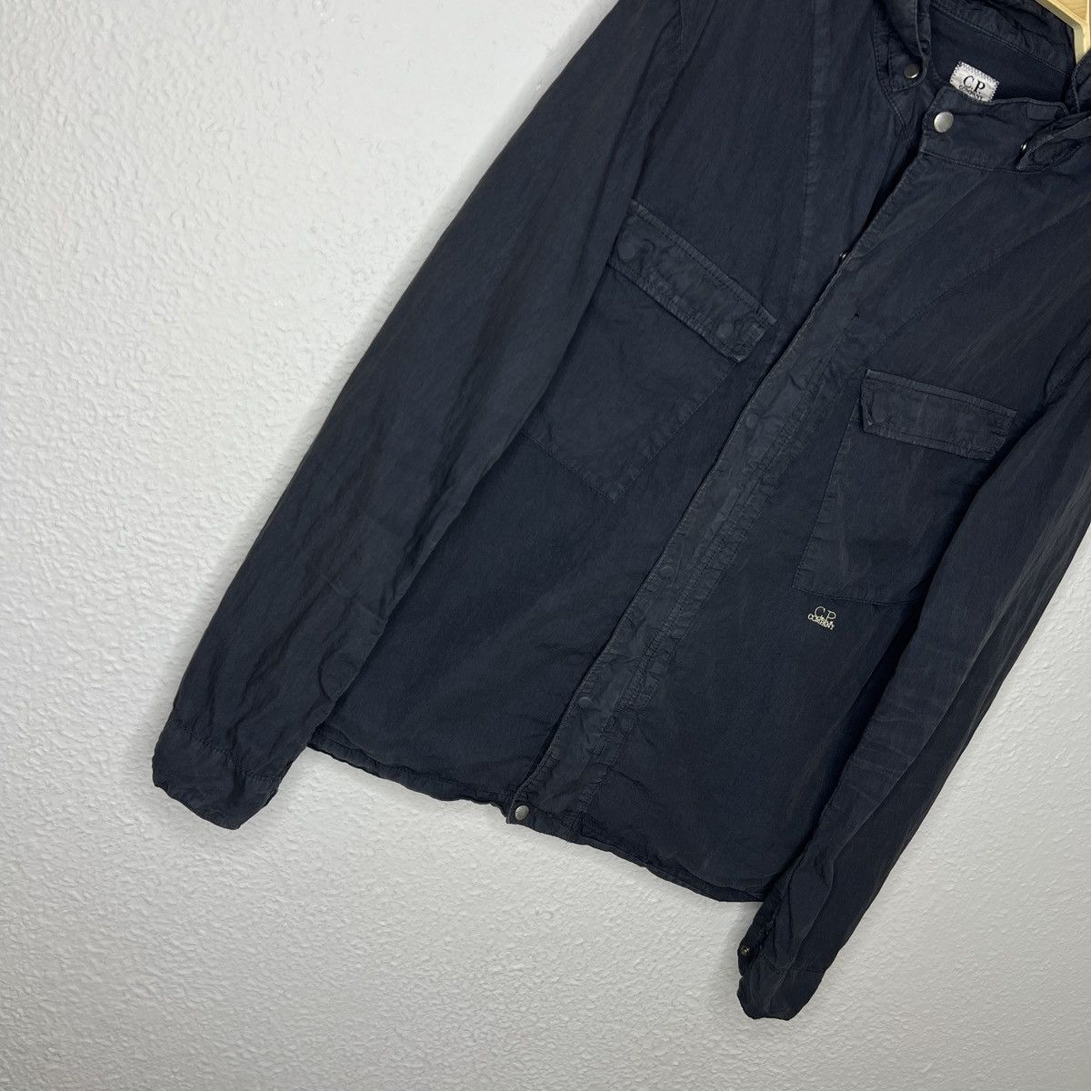 C.P. Company C.P. Company Garment Dyed Google Jacket Overshirt Navy Logo Size US L / EU 52-54 / 3 - 3 Thumbnail