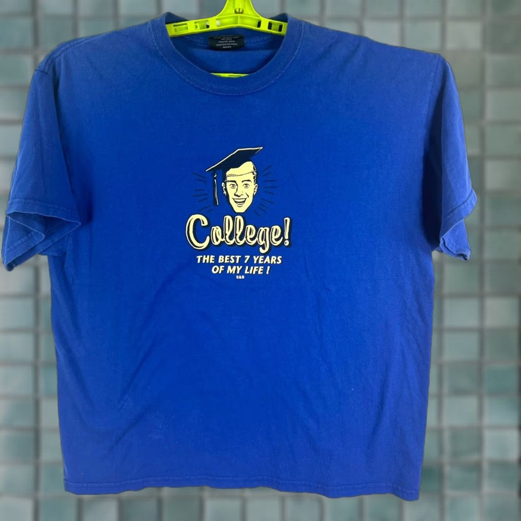 Vintage Steve & Barry's College Graphic T-Shirt Men's XL Blue Barney Adventure Time Size US XL / EU 56 / 4 - 1 Thumbnail