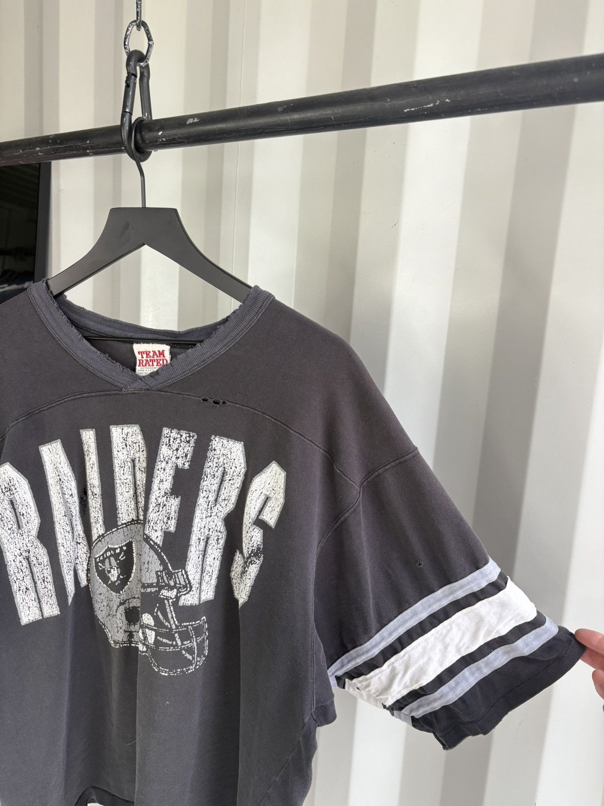 Thrashed Raiders Faded Distressed ERD Grunge Band WCC