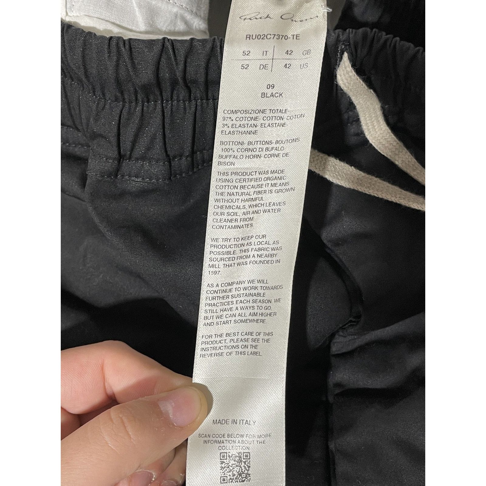 Rick Owens RICK OWENS SS23 LUXOR TRACK PANTS PREOWNED Size US 34 / EU 50 - 5 Thumbnail