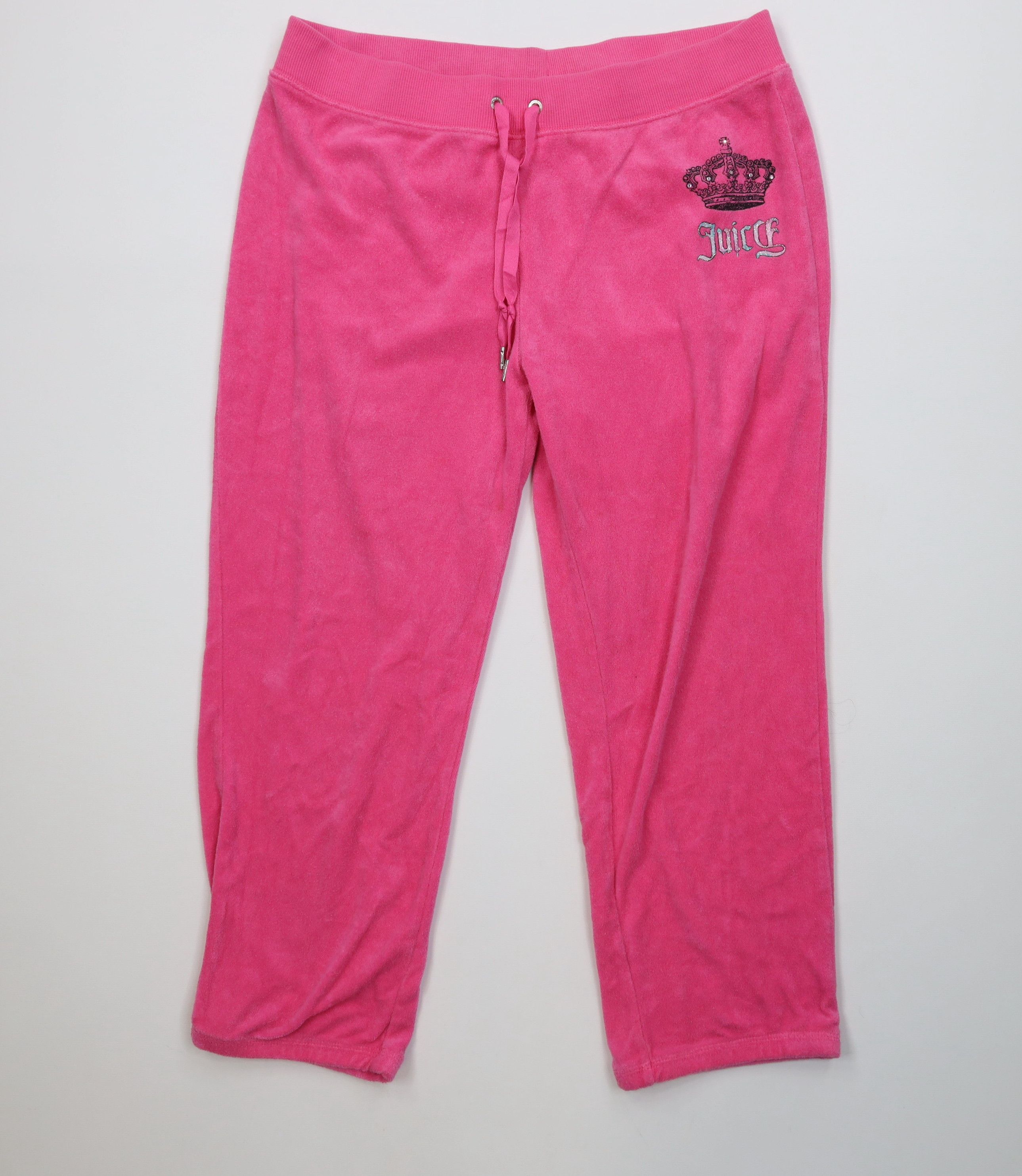 Juicy Couture Vintage 90s Y2K Juicy Couture Terry Cloth Capris Pants Size 28" / US 6 / IT 42 - 1 Thumbnail