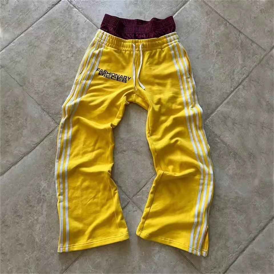 Japanese Brand Yellow Track Pants Size US 32 / EU 48 - 2 Thumbnail