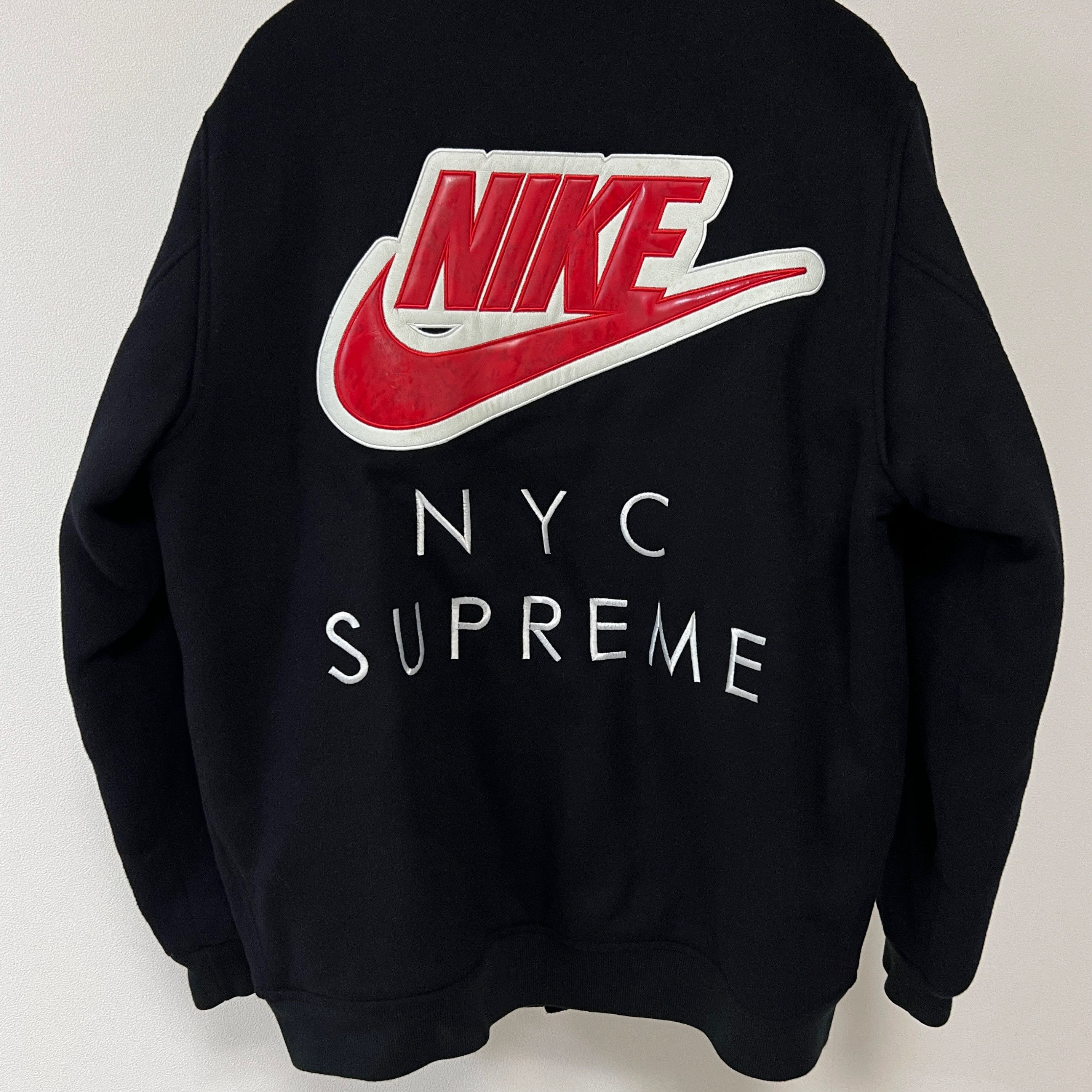 Supreme Nike SB Varsity Jacket Black 2007