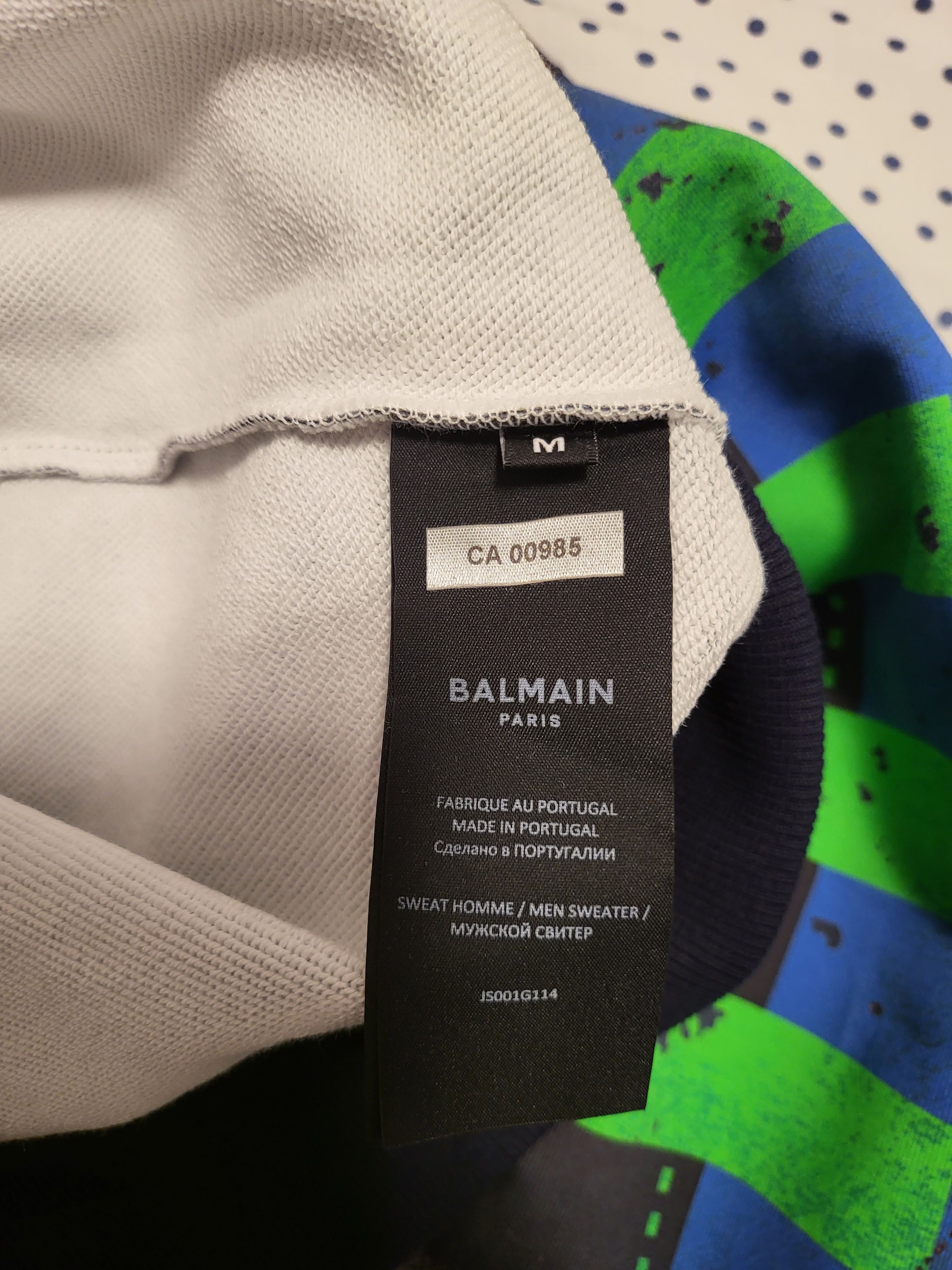Balmain Cotton Oversized Sweatshirt With Logo Size US M / EU 48-50 / 2 - 8 Thumbnail