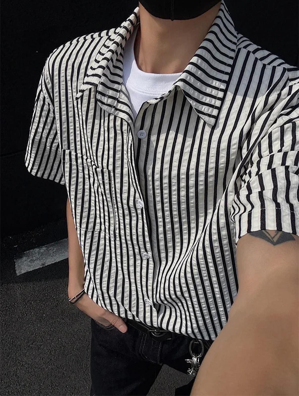 Other Striped Short Sleeve Shirt Size US M / EU 48-50 / 2 - 6 Thumbnail