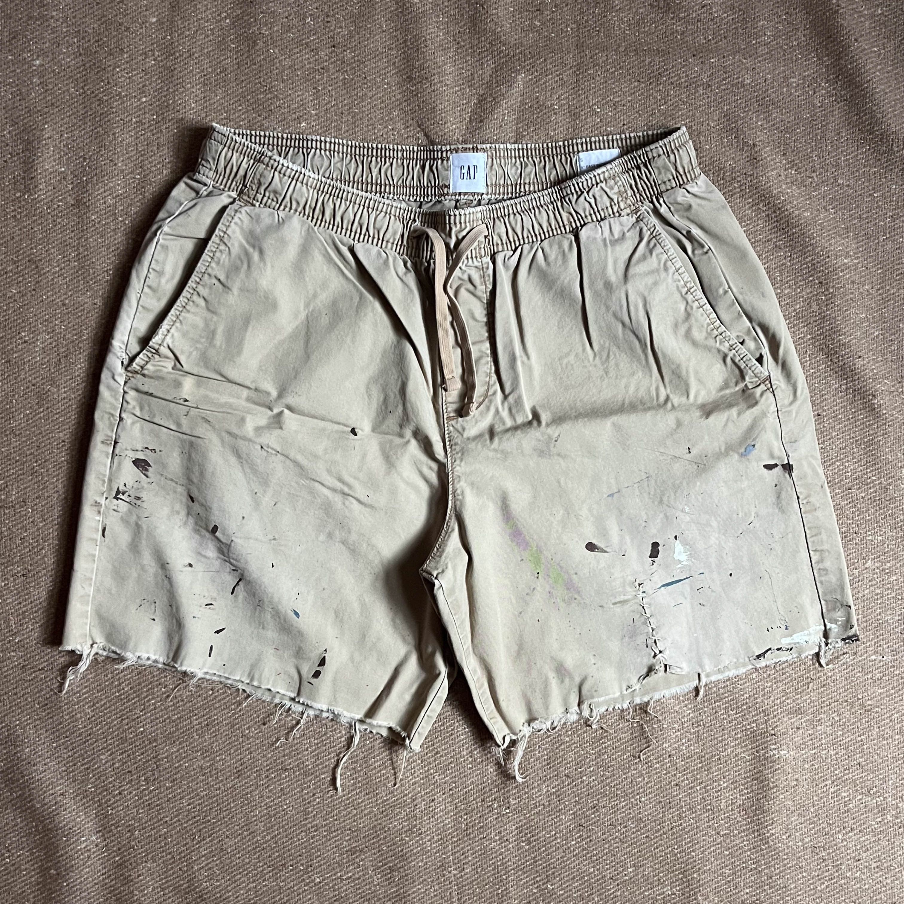 Gap Cut Off Elastic Waist Shorts Size US 30 / EU 46 - 1 Thumbnail