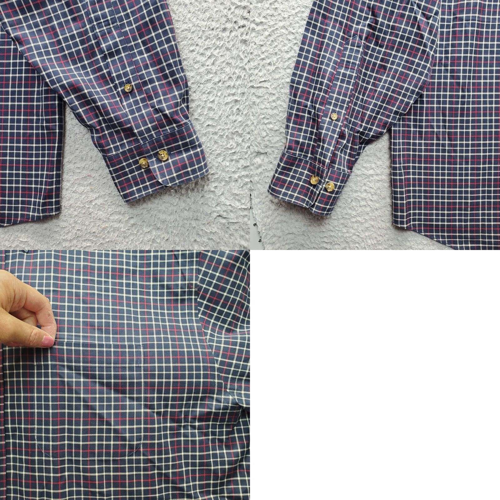 Brooks Brothers Brooks Brothers Dress Shirt Mens L Multi Plaid Long Sleeve Non-Iron Button Down Size 42R - 8 Thumbnail