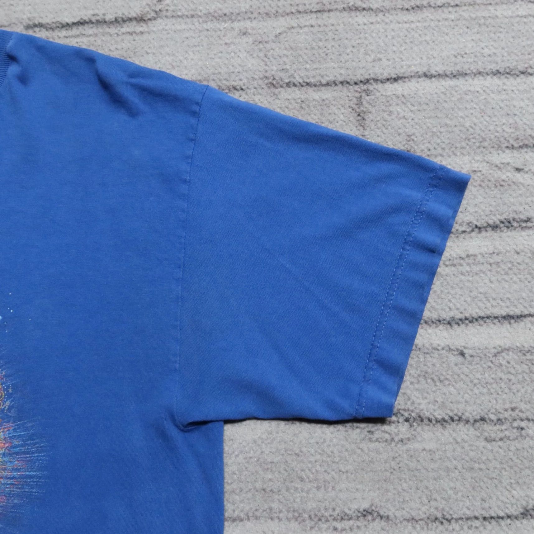 AAA VINTAGE Santana Supernatural Band Shirt L Blue Men Shirt 90s Santana Band Shirt Mens Size US L / EU 52-54 / 3 - 5 Thumbnail