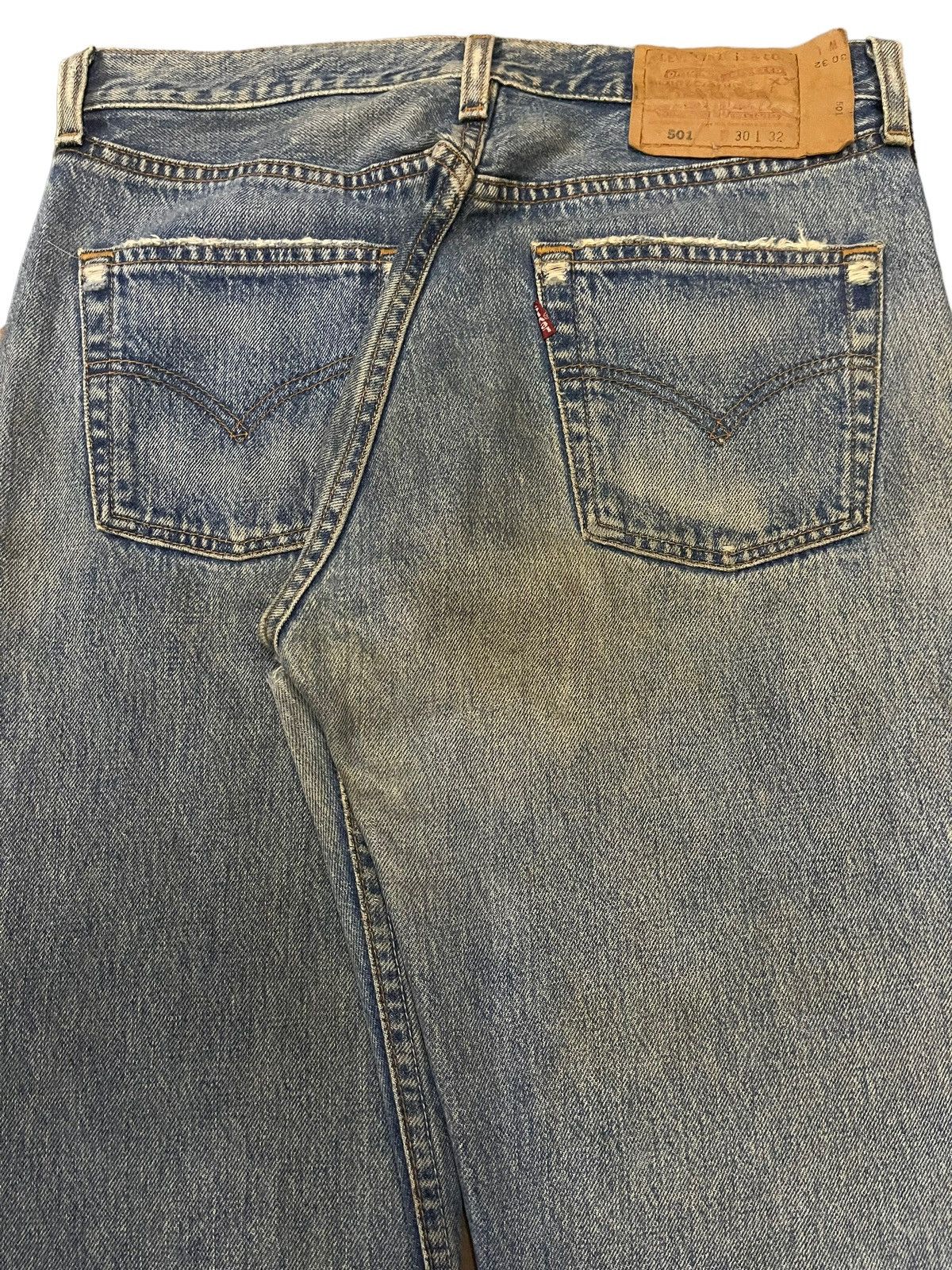 Levi's Vintage 90s Levis 501 Blue Wash Classic Style Jeans Size US 30 / EU 46 - 6 Thumbnail