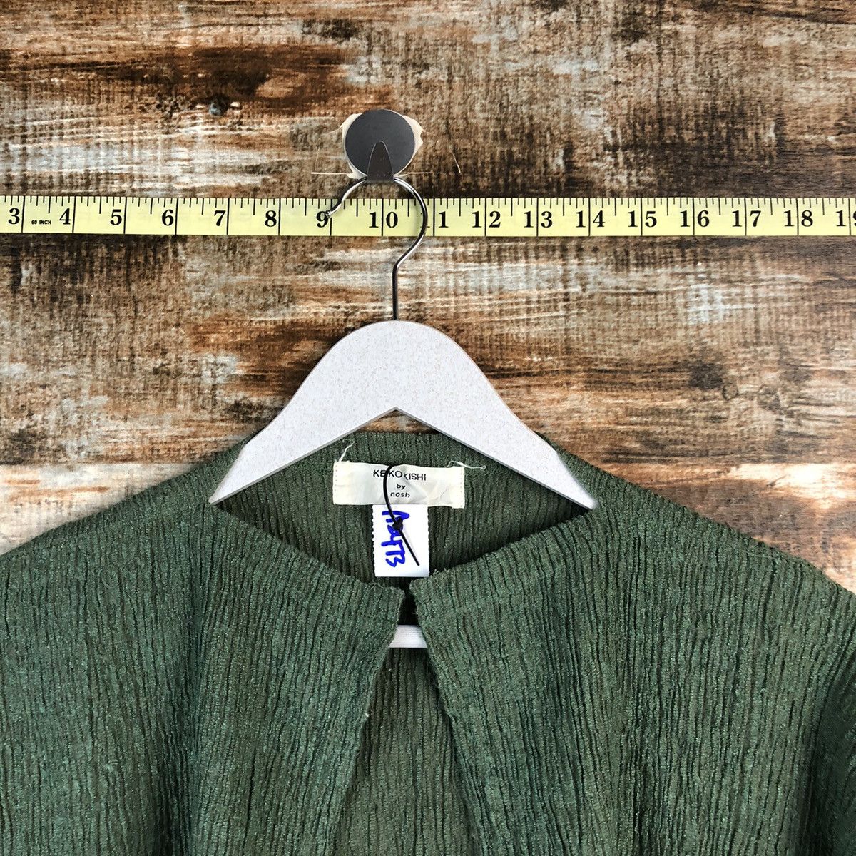 Japanese Brand Keiko Kishi by Nosh Green Cardigan Knitwear #A2473 Size US L / EU 52-54 / 3 - 4 Thumbnail