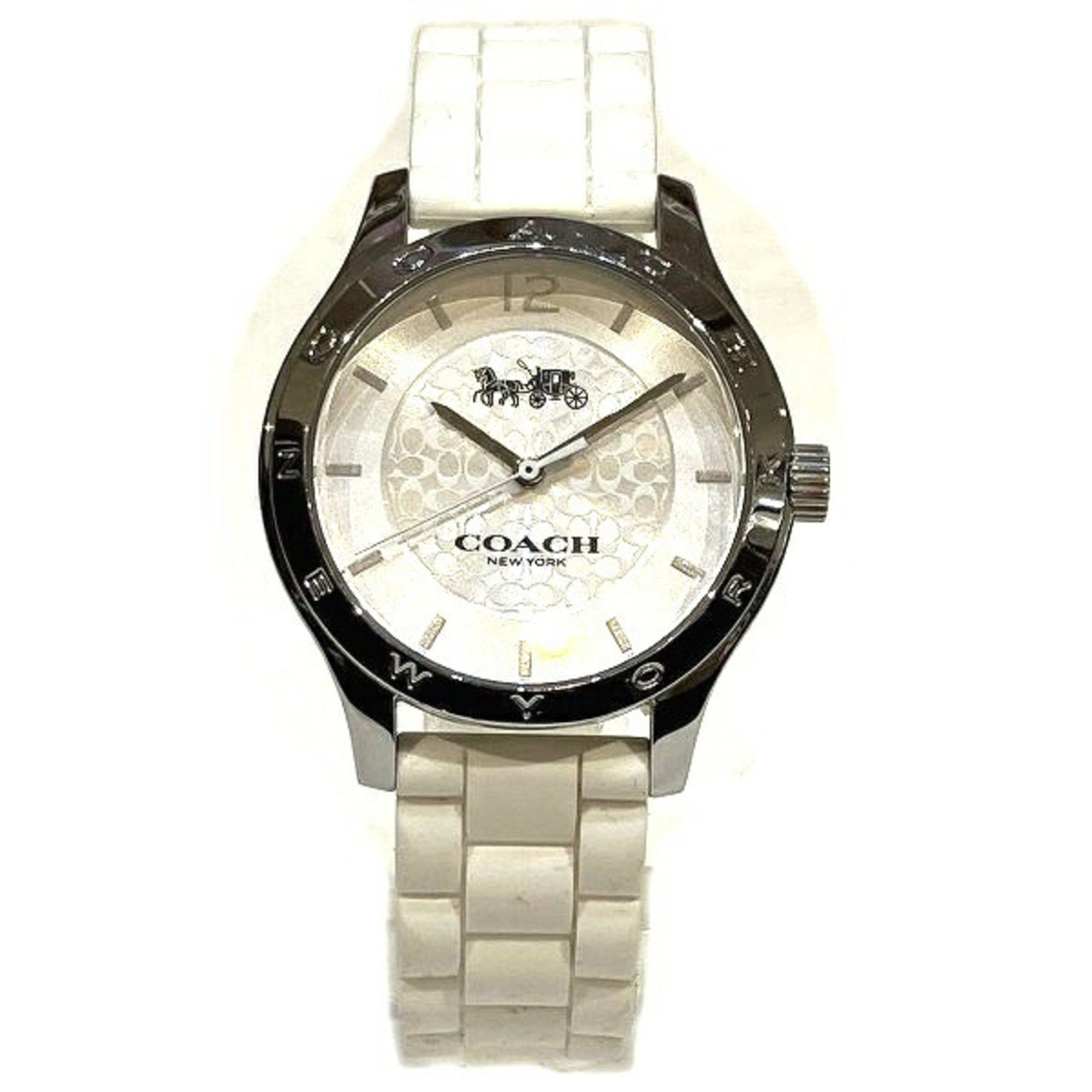 image of Coach Ca.79.7.95.1260 Quartz Watch Ladies in White, Women's