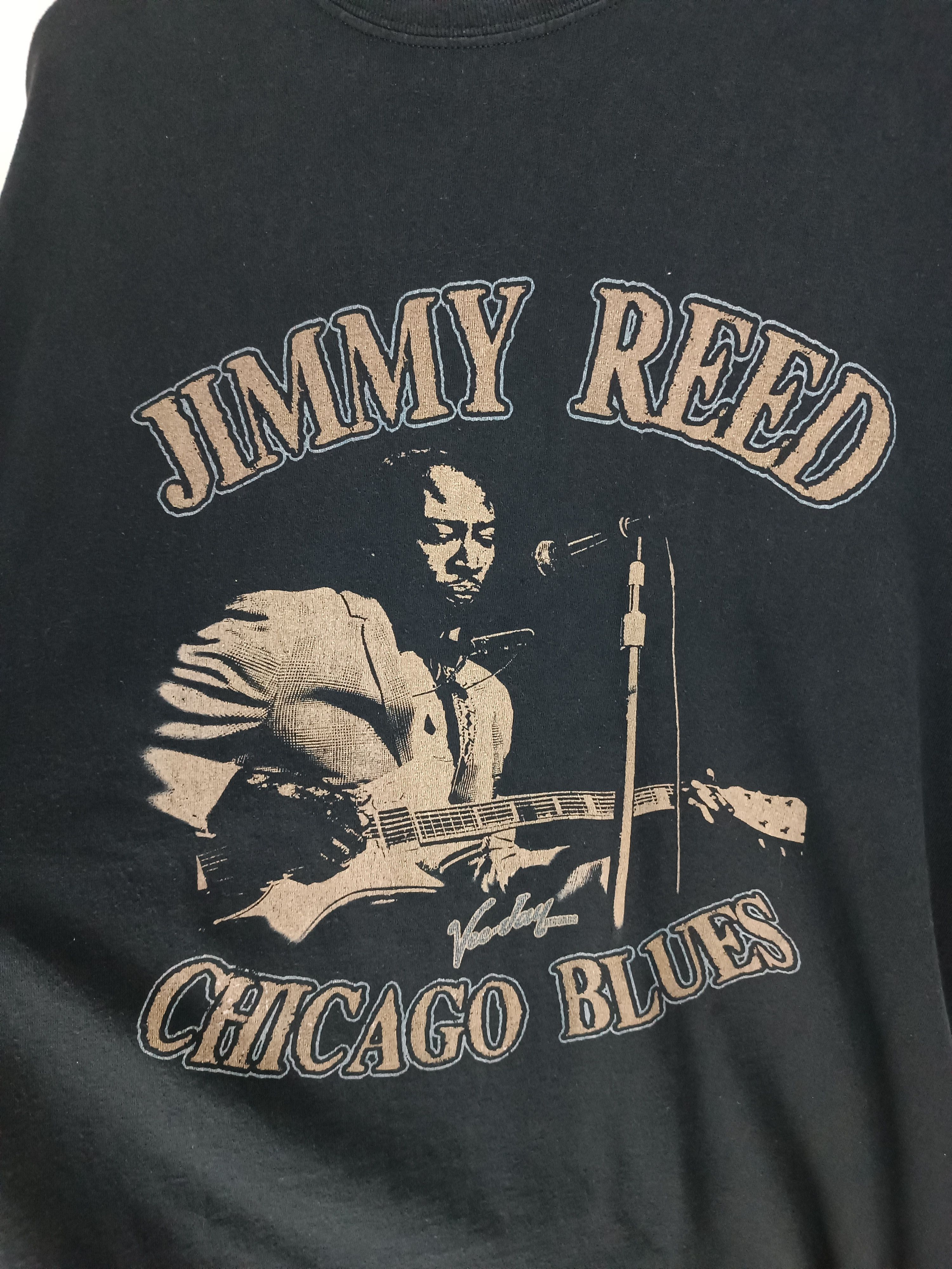 Vintage VINTAGE FADED JIMMY REED CHICAGO BLUES TEE HENDRIX BB Size US L / EU 52-54 / 3 - 9 Thumbnail