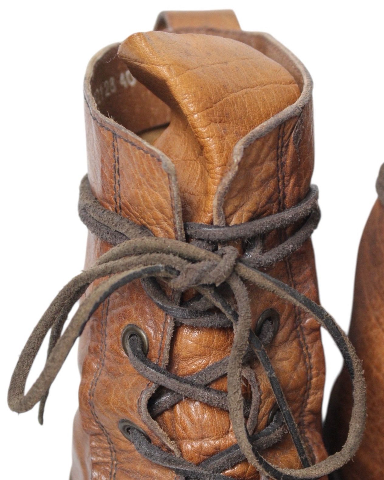 ABAHOUSE SS2008 ABA HOUSE HANDCRAFTED JAPANESE LEATHER LACE-UP BOOTS Size US 7 / EU 40 - 7 Thumbnail