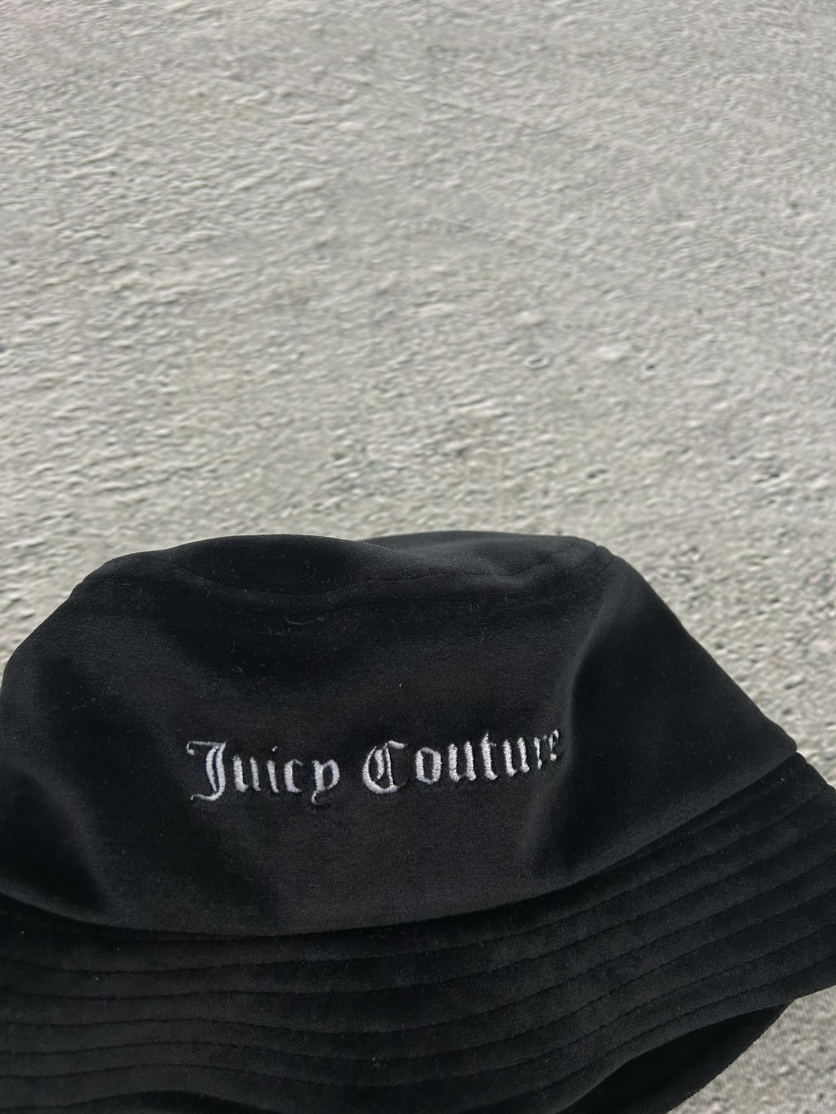 Juicy Couture Juicy Couture Bucket Hat Cap black Y2K Size ONE SIZE - 2 Thumbnail