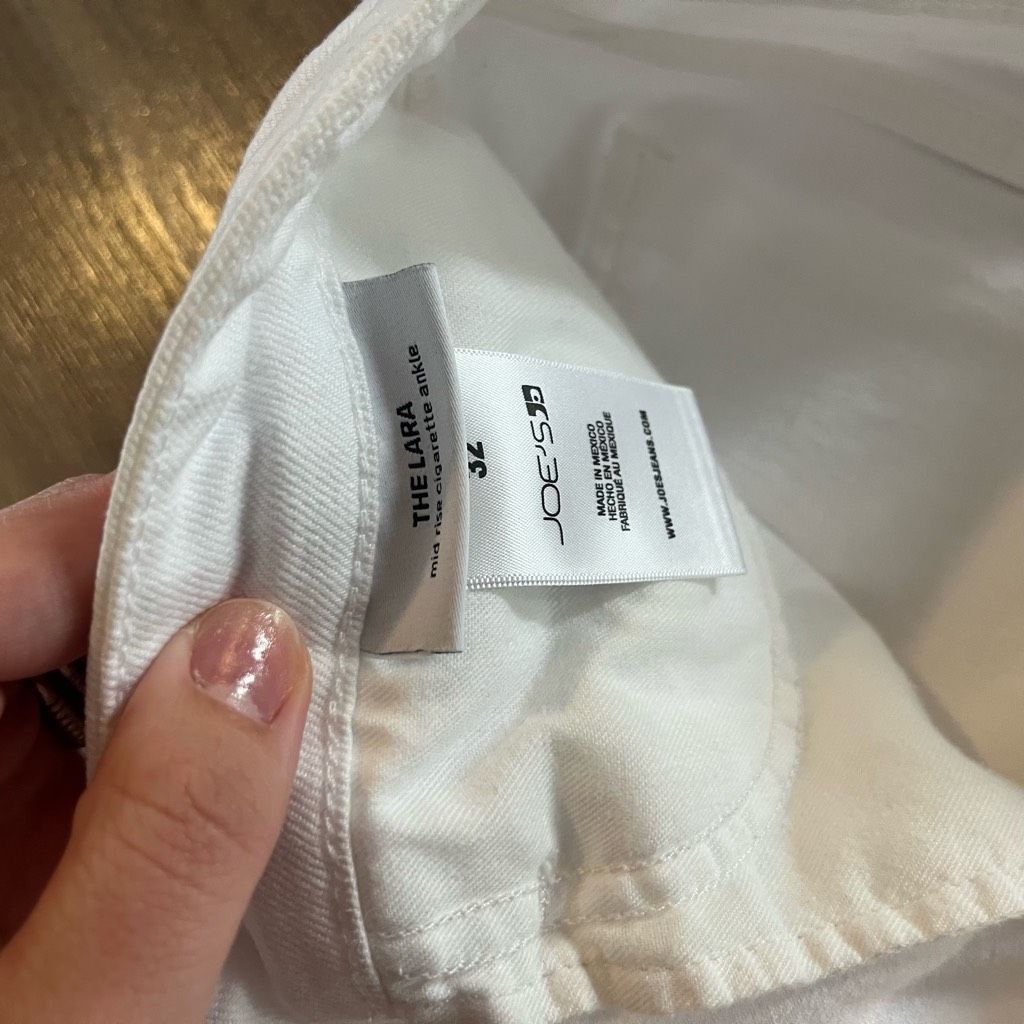 Joe's Joe’s Jeans White Denim Lara Cigarette Jeans Women 33 Size 33" - 4 Thumbnail